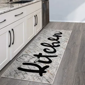 SussexHome Non-skid Ultra-thin Blended Runner Rug - 20 x 59