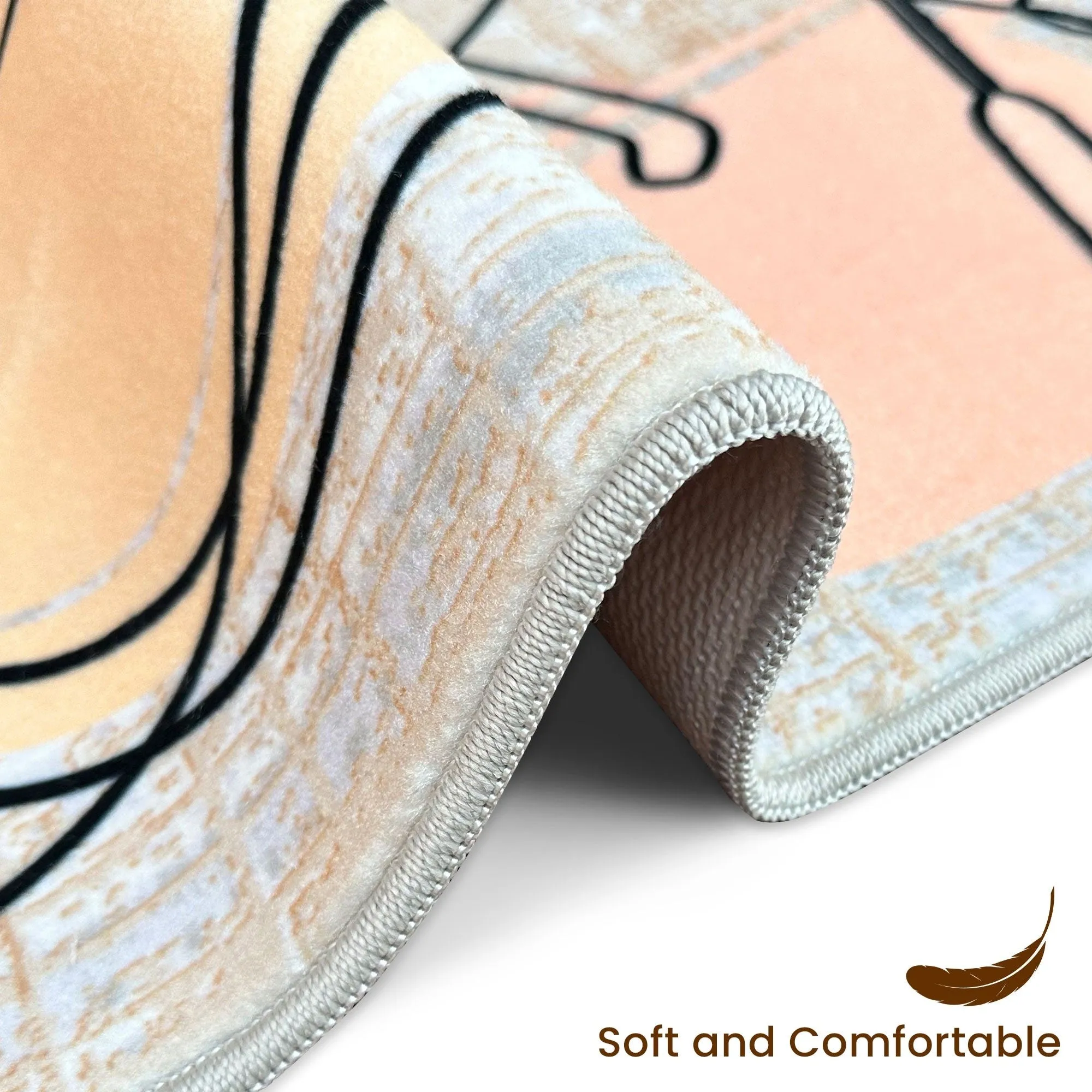 SussexHome Non-skid Ultra-thin Blended Runner Rug - 20 x 59