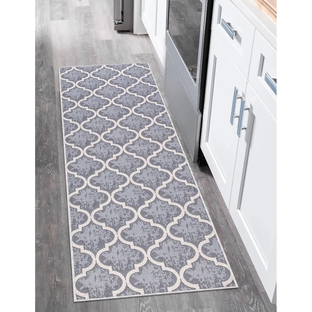 SussexHome Non-skid Ultra-thin Blended Runner Rug - 20 x 59