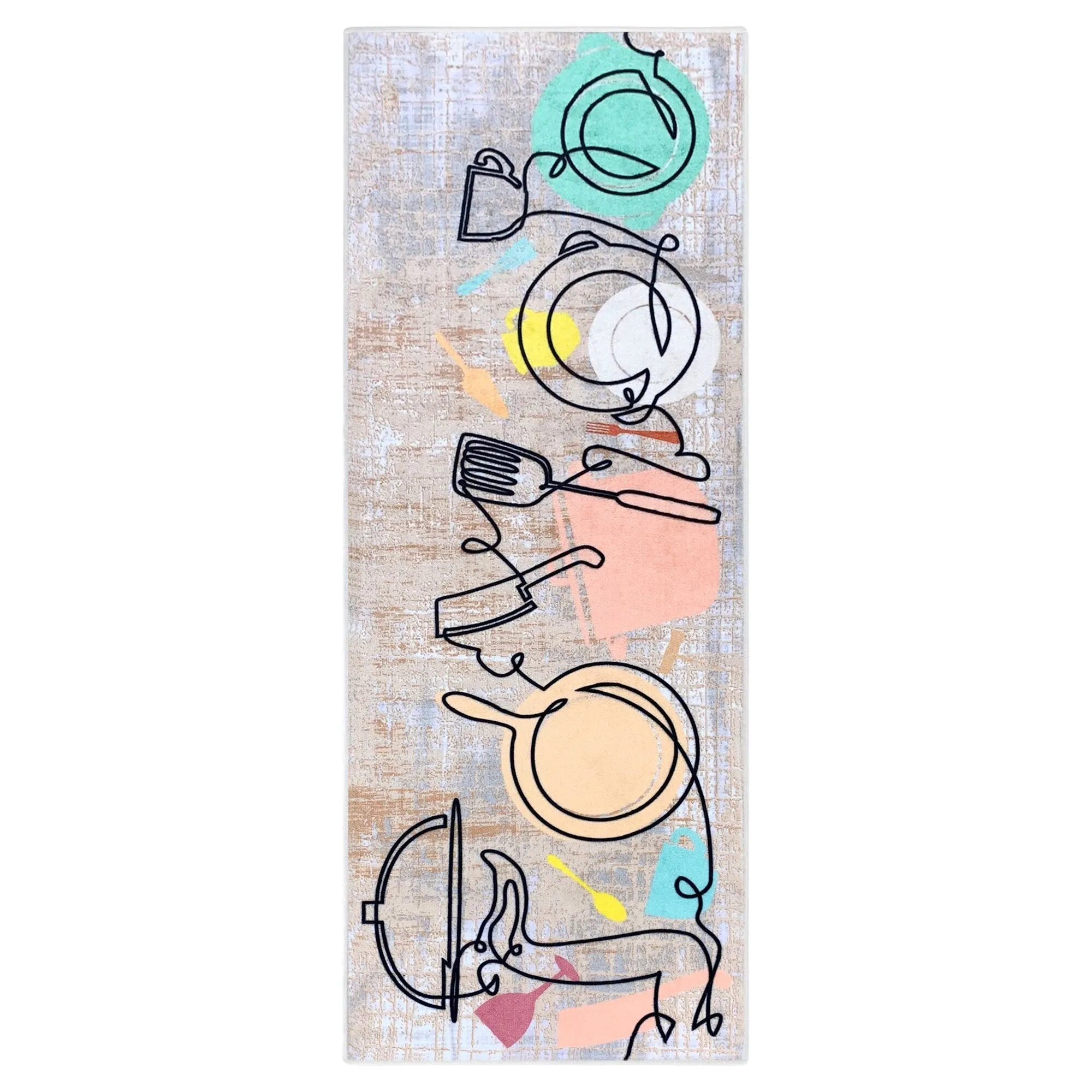 SussexHome Non-skid Ultra-thin Blended Runner Rug - 20 x 59