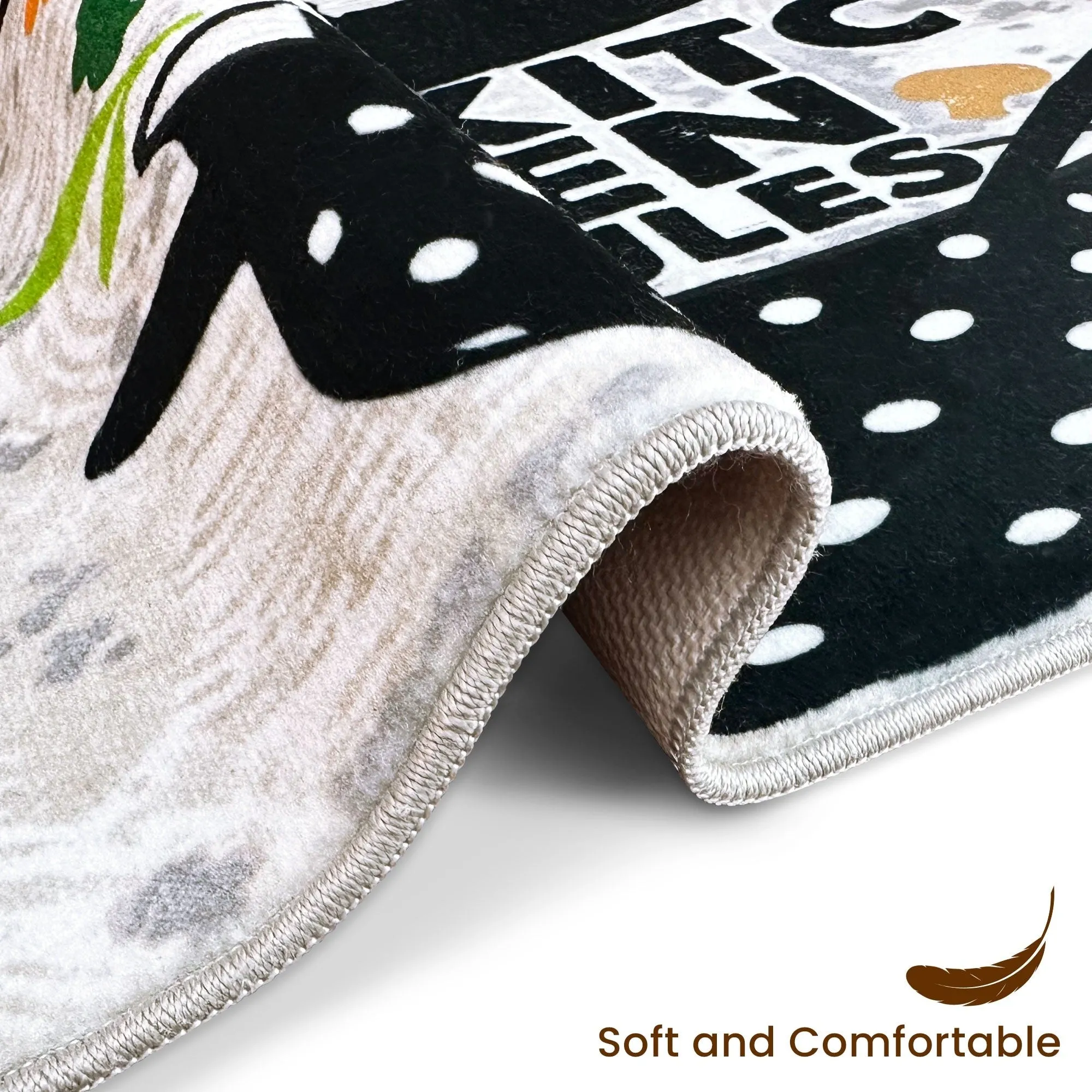 SussexHome Non-skid Ultra-thin Blended Runner Rug - 20 x 59