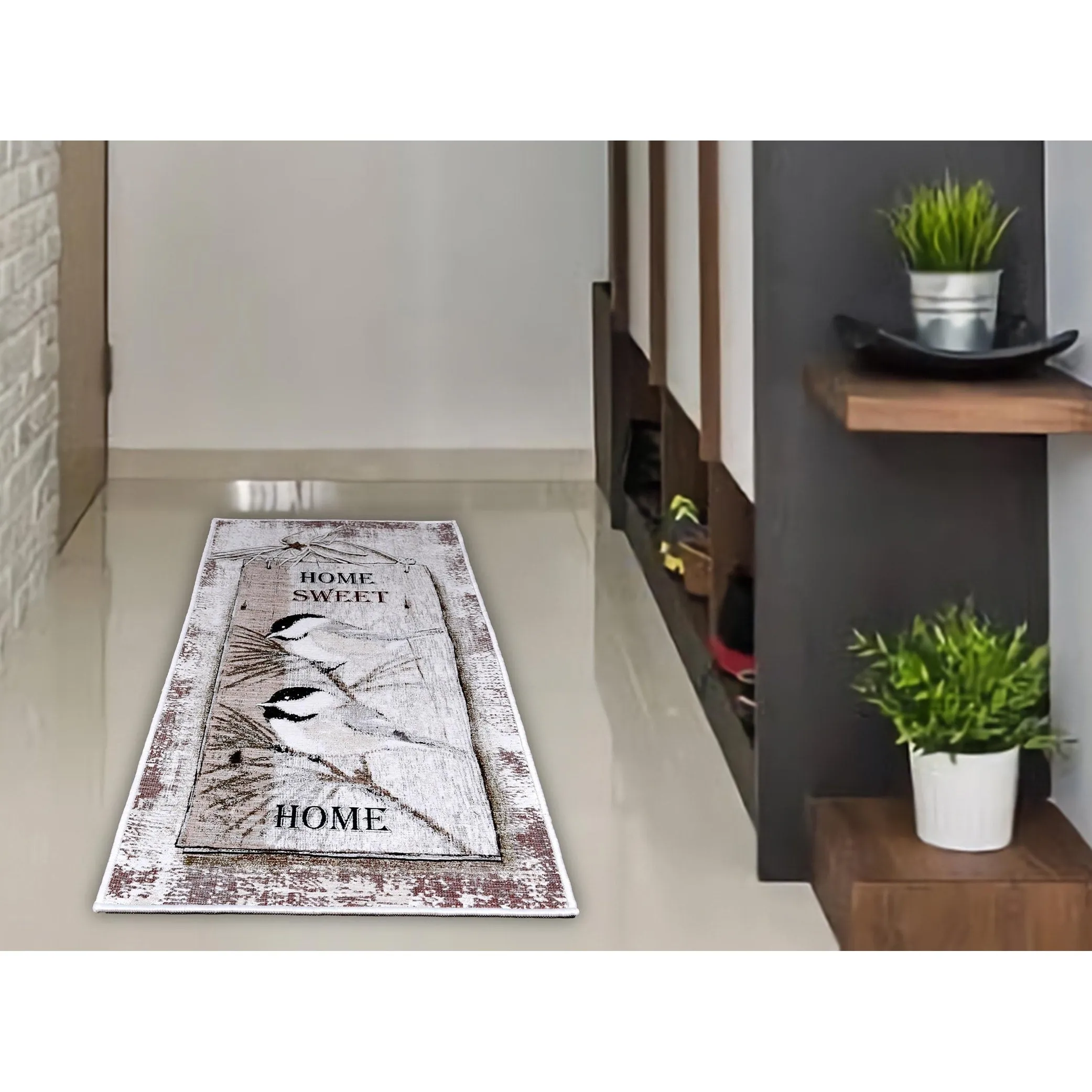 SussexHome Non-skid Ultra-thin Blended Runner Rug - 20 x 59