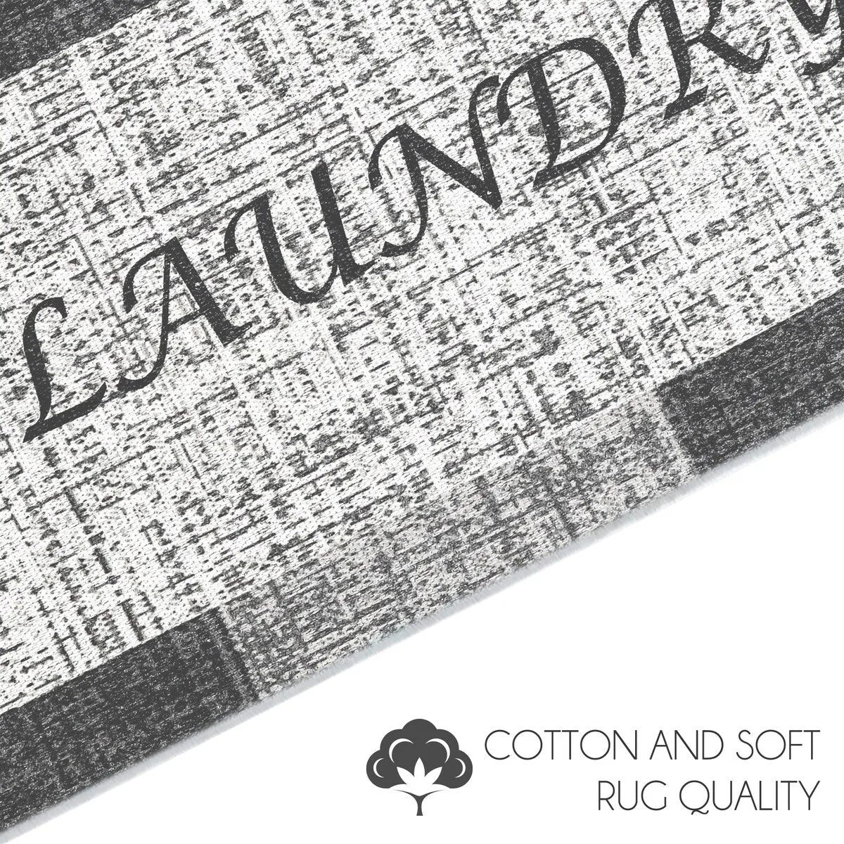 SussexHome Washable Ultra Thin Laundry Room Rug Runner - 20 x 59