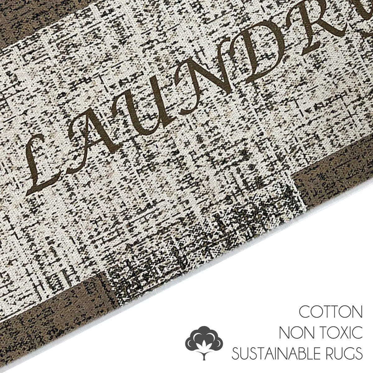 SussexHome Washable Ultra Thin Laundry Room Rug Runner - 20 x 59