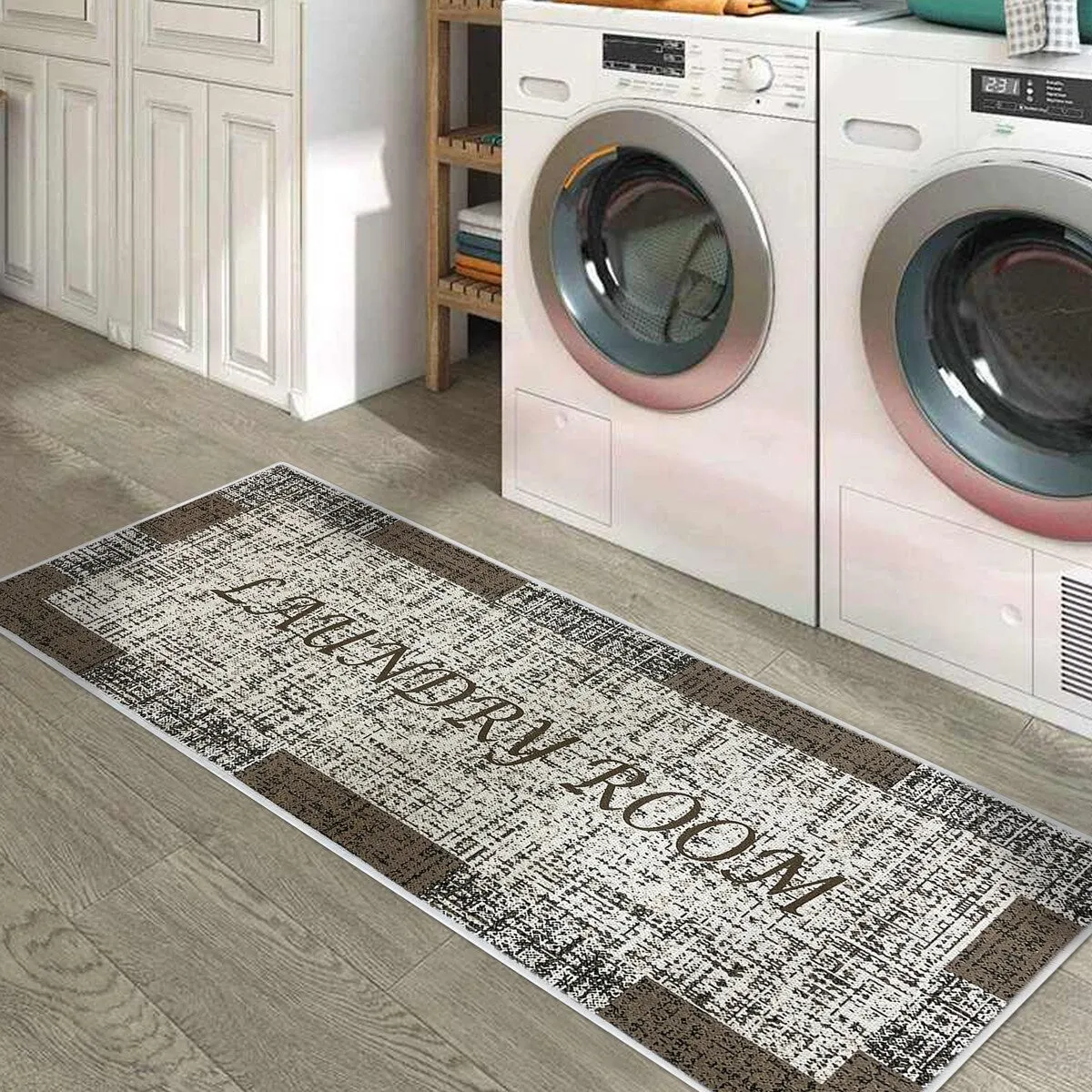 SussexHome Washable Ultra Thin Laundry Room Rug Runner - 20 x 59