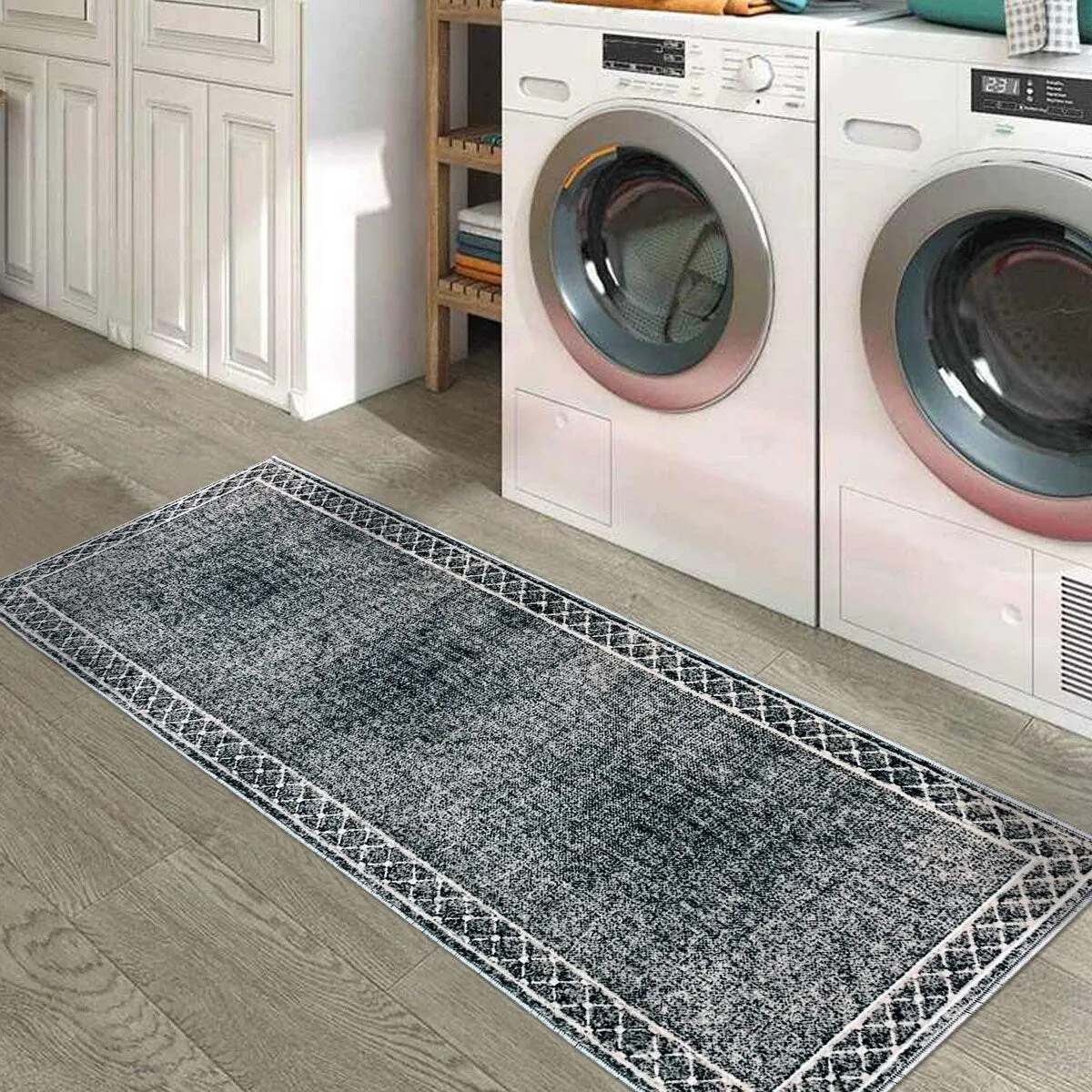 SussexHome Washable Ultra Thin Laundry Room Rug Runner - 20 x 59