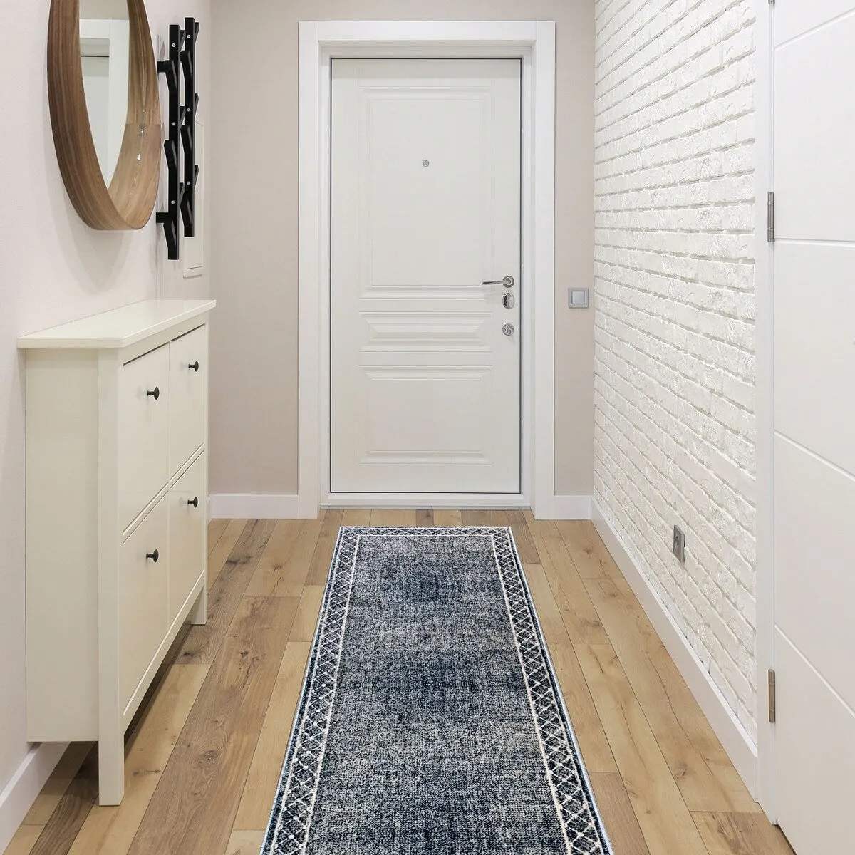 SussexHome Washable Ultra Thin Laundry Room Rug Runner - 20 x 59