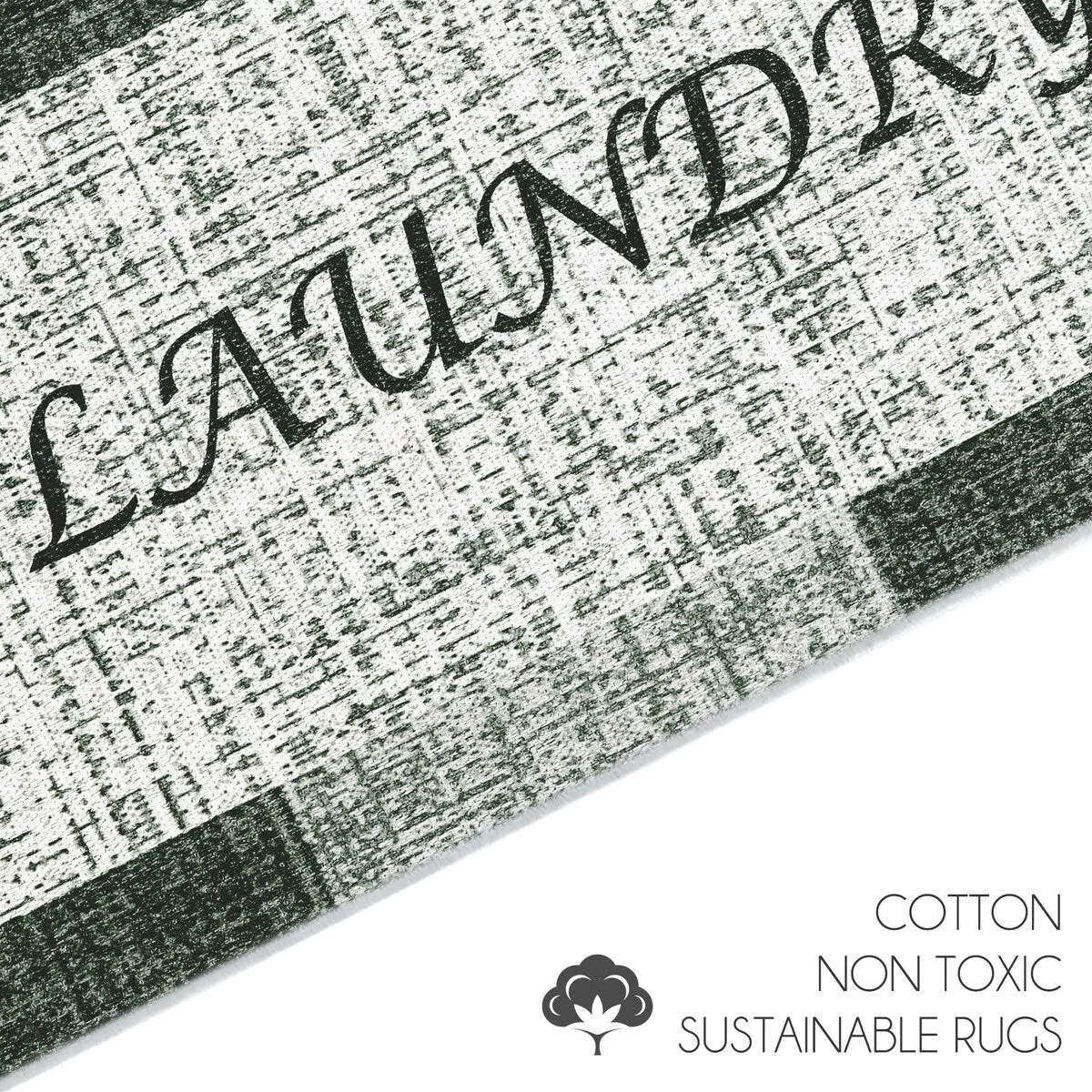 SussexHome Washable Ultra Thin Laundry Room Rug Runner - 20 x 59