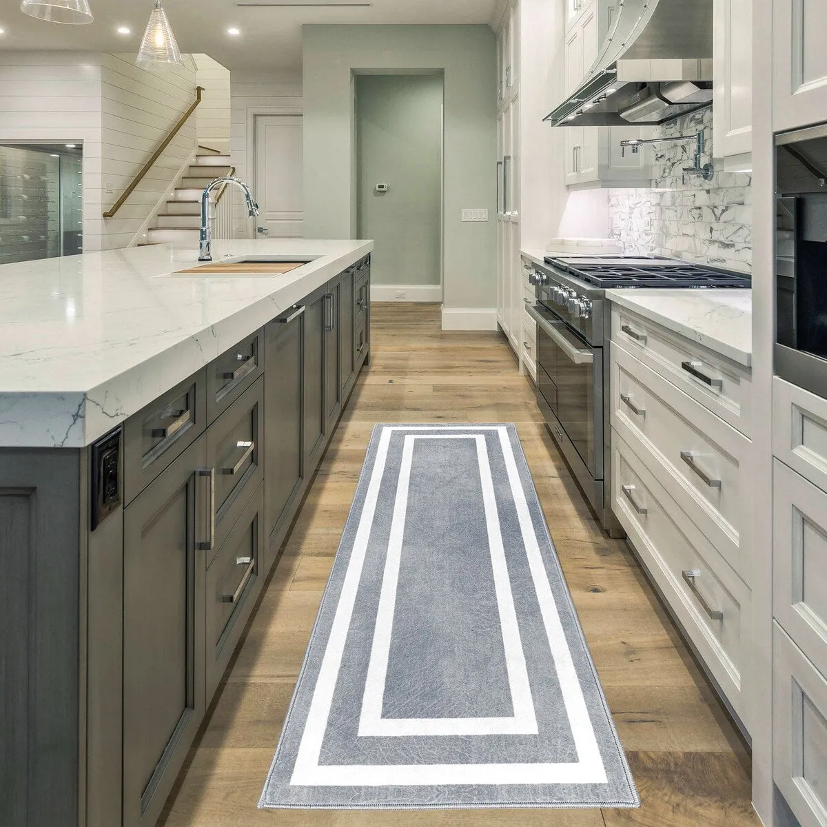 SussexHome Washable Ultra Thin Laundry Room Rug Runner - 20 x 59
