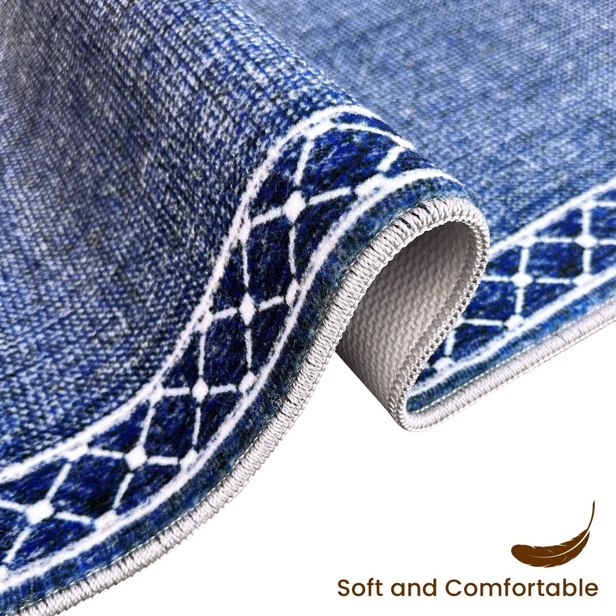 SussexHome Washable Ultra Thin Laundry Room Rug Runner - 20 x 59