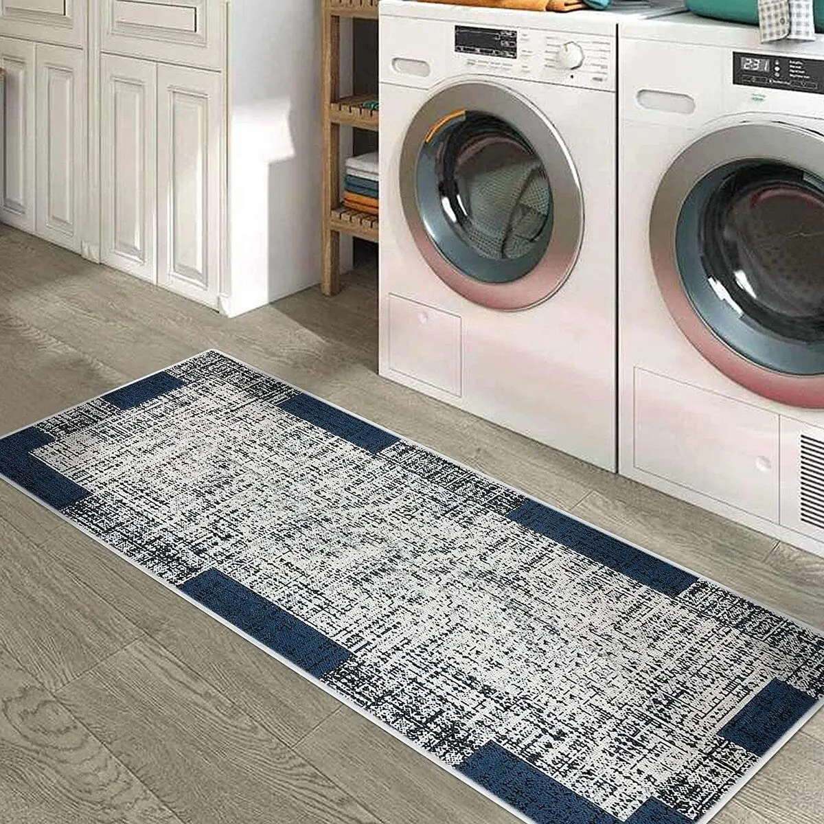 SussexHome Washable Ultra Thin Laundry Room Rug Runner - 20 x 59