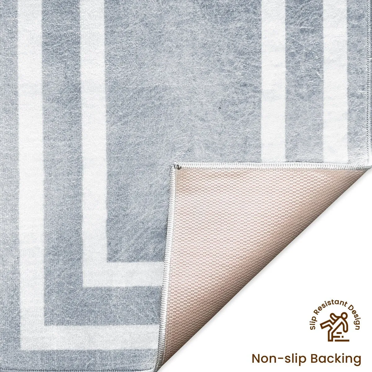 SussexHome Washable Ultra Thin Laundry Room Rug Runner - 20 x 59