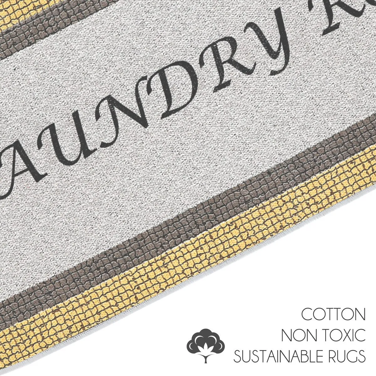 SussexHome Washable Ultra Thin Laundry Room Rug Runner - 20 x 59