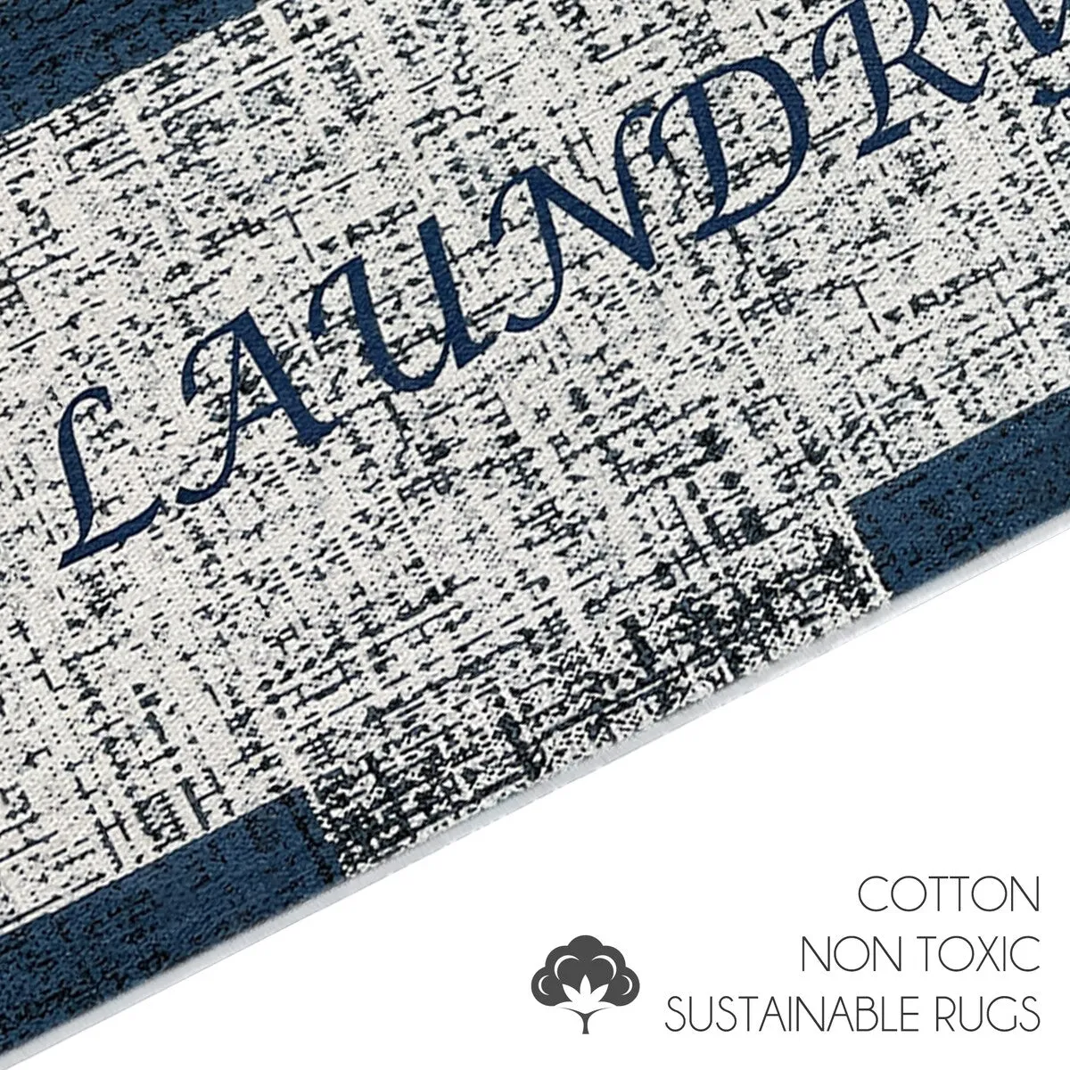 SussexHome Washable Ultra Thin Laundry Room Rug Runner - 20 x 59