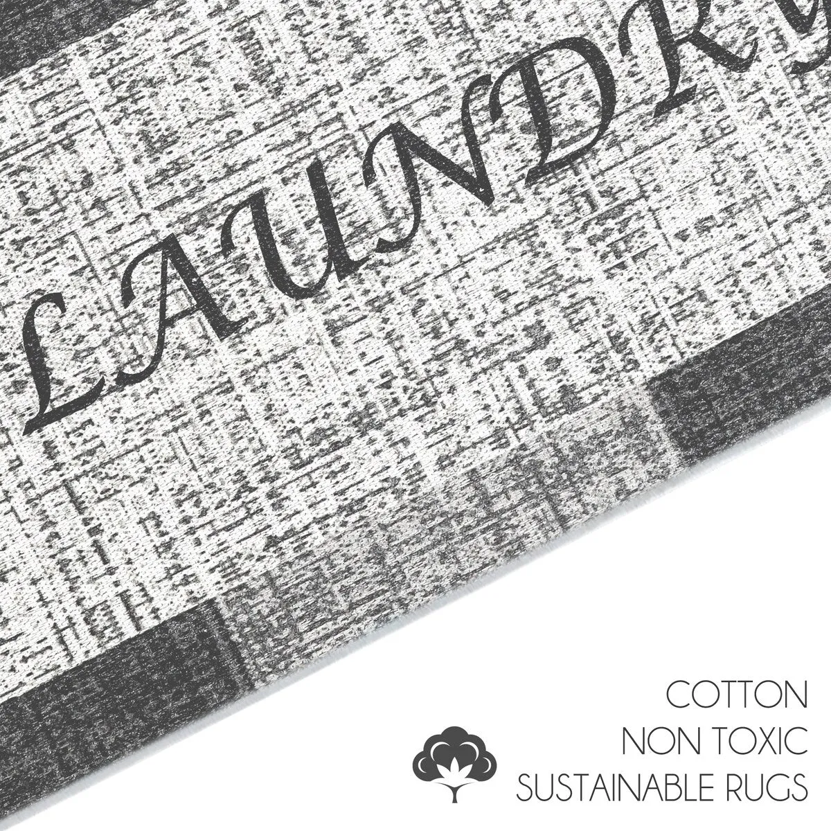 SussexHome Washable Ultra Thin Laundry Room Rug Runner - 20 x 59