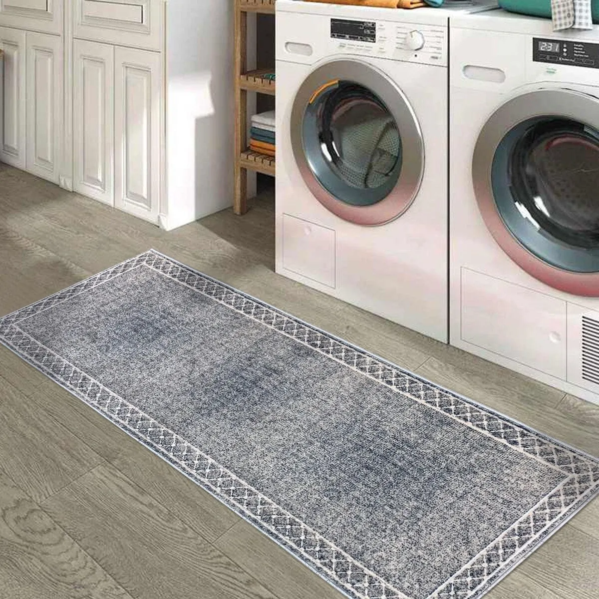 SussexHome Washable Ultra Thin Laundry Room Rug Runner - 20 x 59