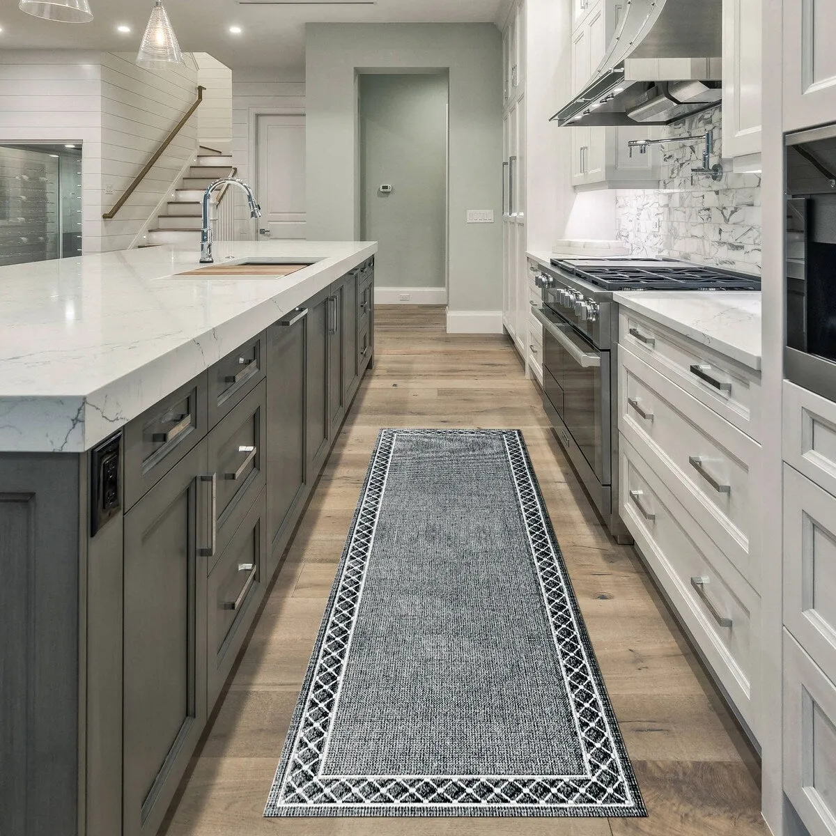 SussexHome Washable Ultra Thin Laundry Room Rug Runner - 20 x 59