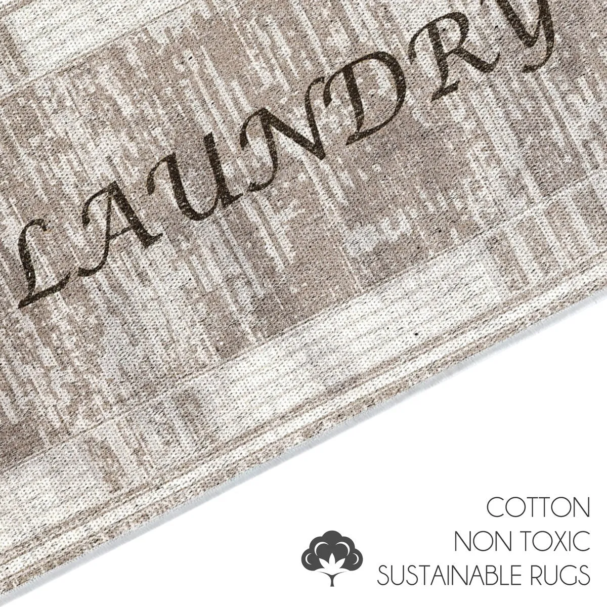 SussexHome Washable Ultra Thin Laundry Room Rug Runner - 20 x 59