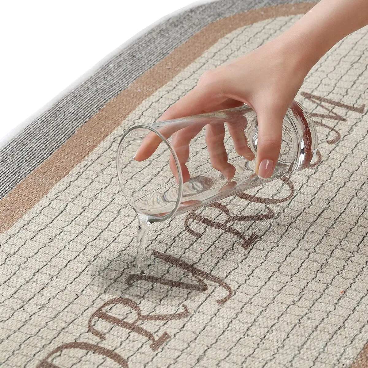 SussexHome Washable Ultra Thin Laundry Room Rug Runner - 20 x 59