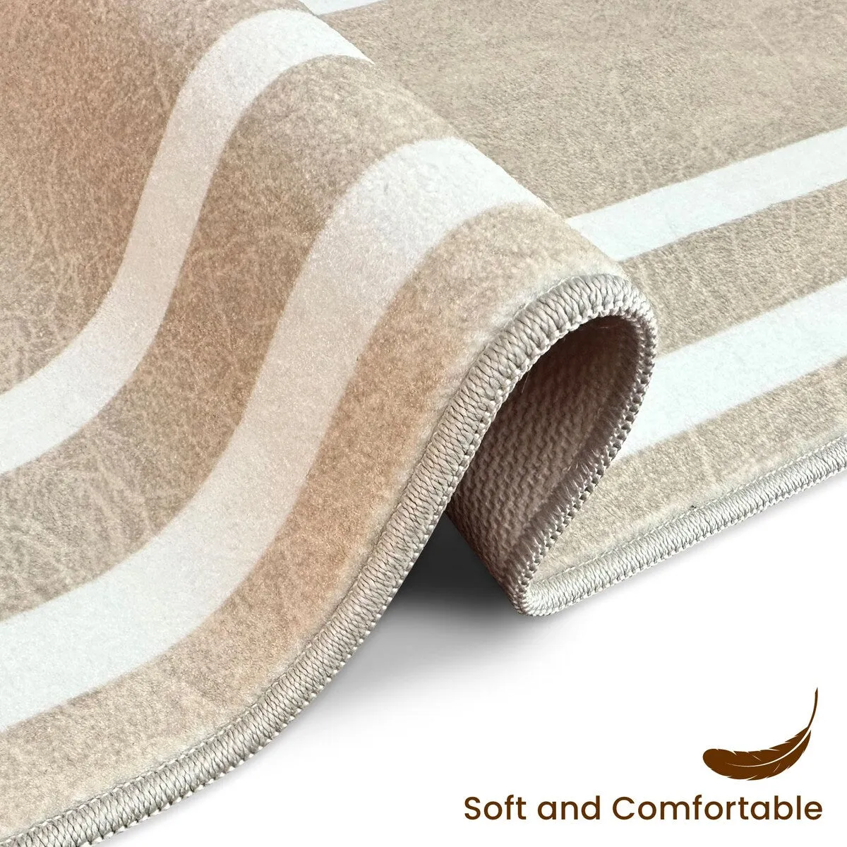 SussexHome Washable Ultra Thin Laundry Room Rug Runner - 20 x 59