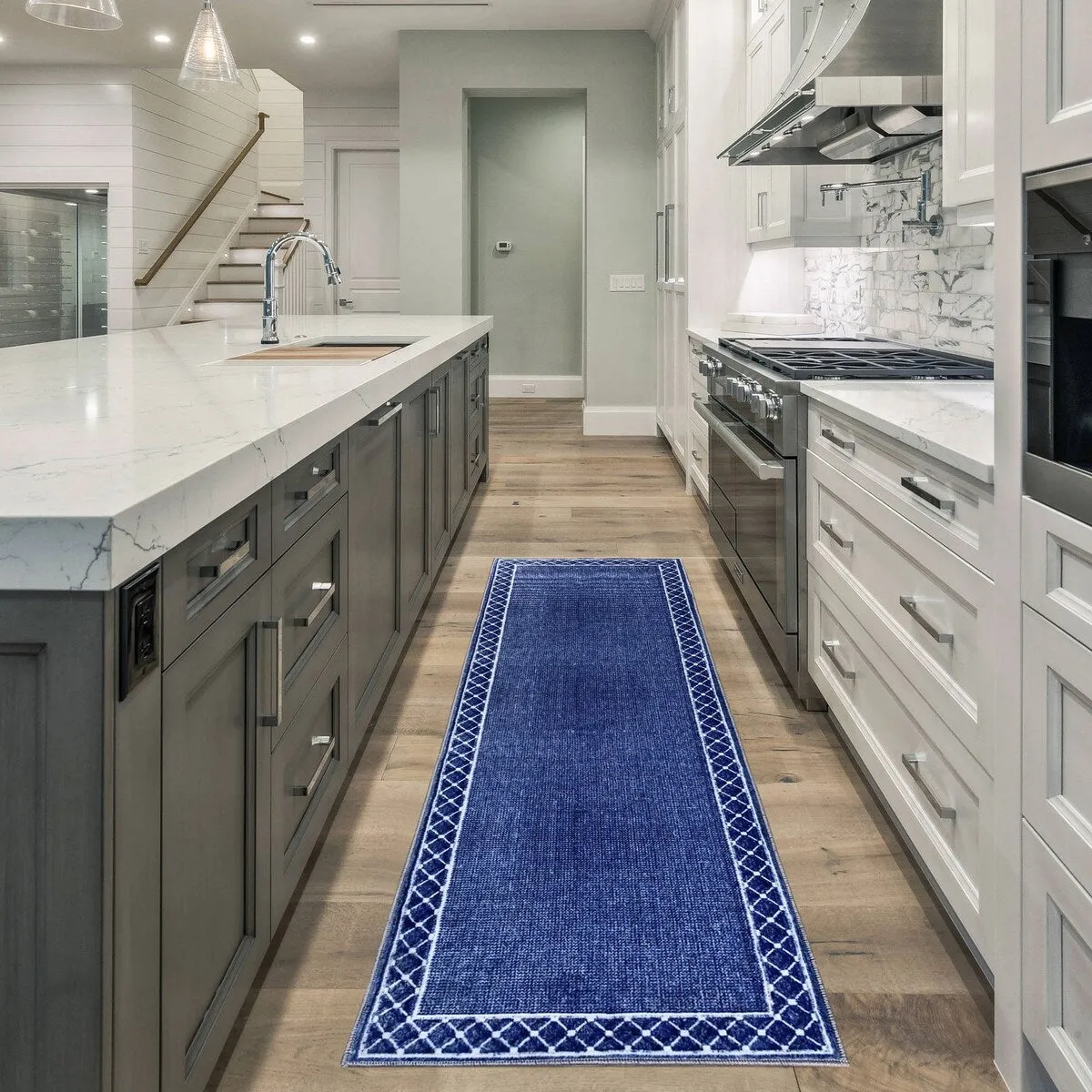 SussexHome Washable Ultra Thin Laundry Room Rug Runner - 20 x 59