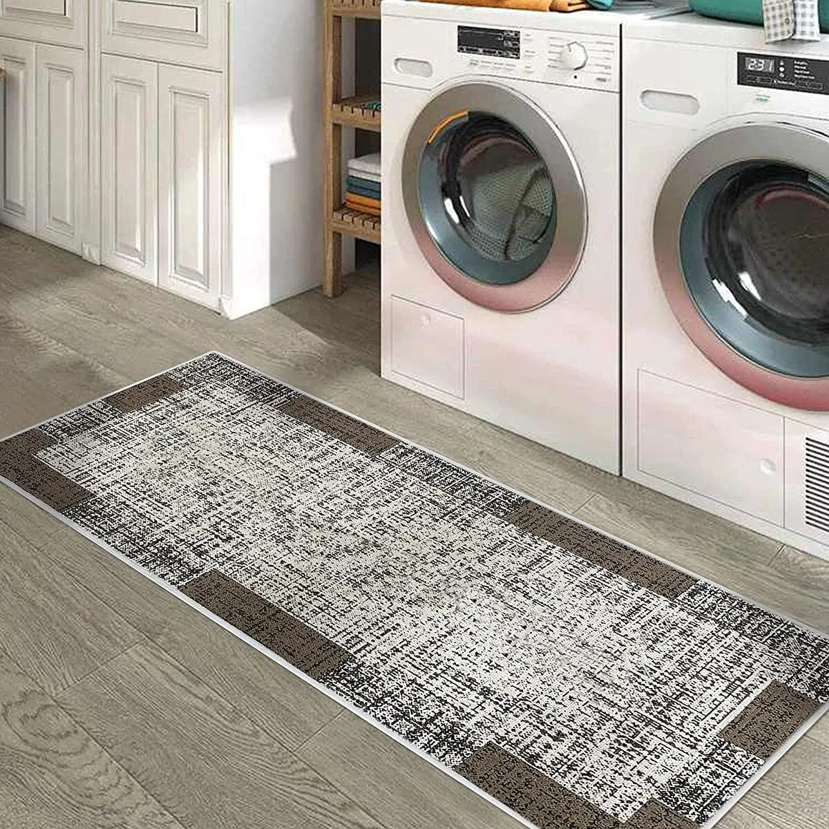 SussexHome Washable Ultra Thin Laundry Room Rug Runner - 20 x 59