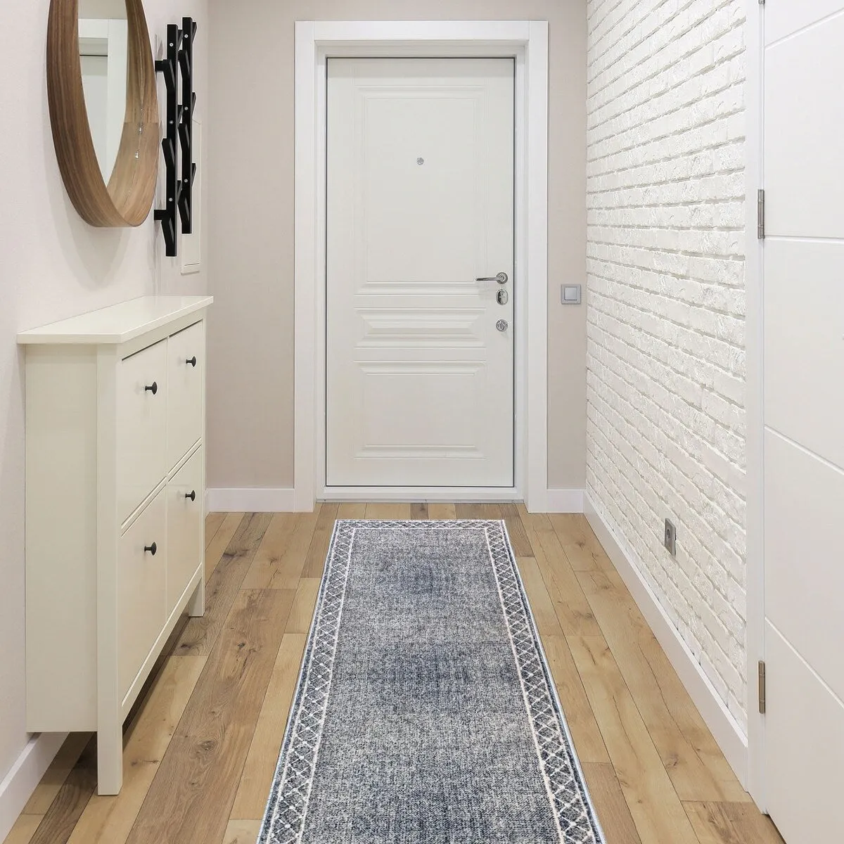 SussexHome Washable Ultra Thin Laundry Room Rug Runner - 20 x 59