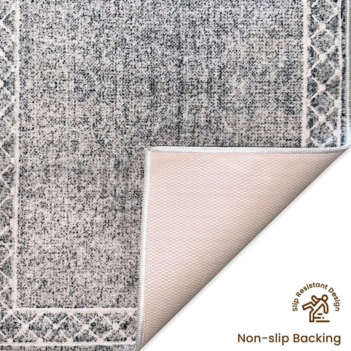SussexHome Washable Ultra Thin Laundry Room Rug Runner - 20 x 59