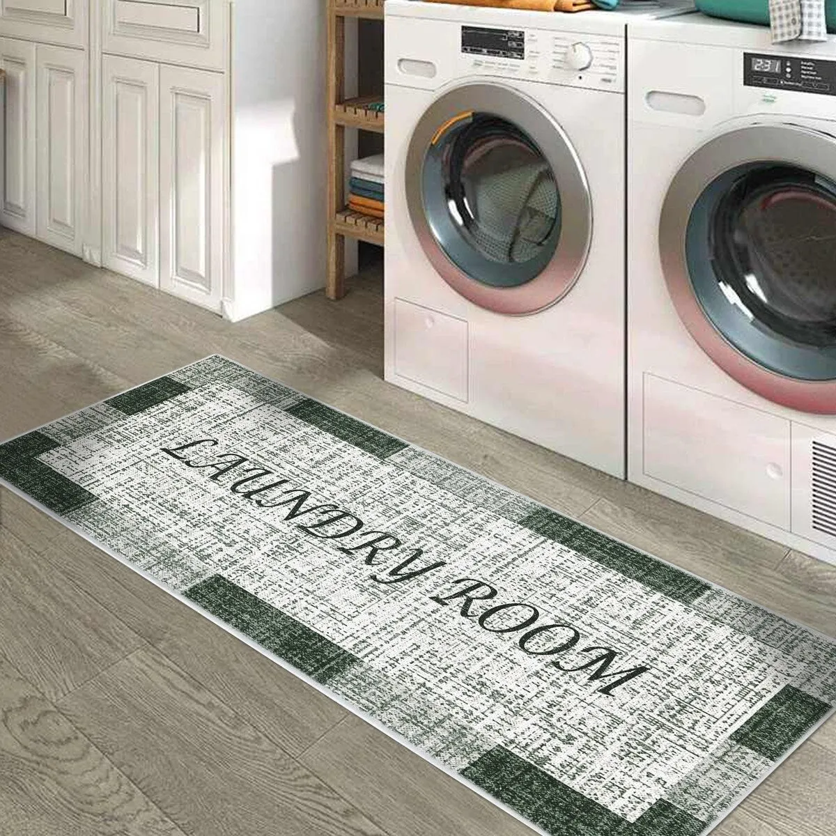 SussexHome Washable Ultra Thin Laundry Room Rug Runner - 20 x 59