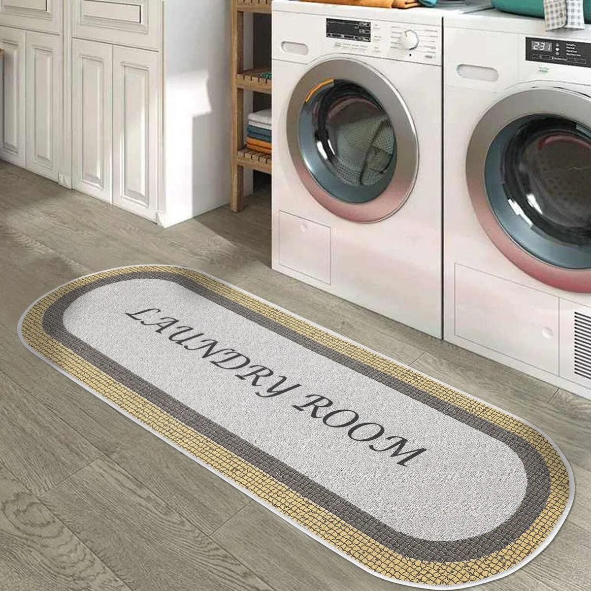 SussexHome Washable Ultra Thin Laundry Room Rug Runner - 20 x 59