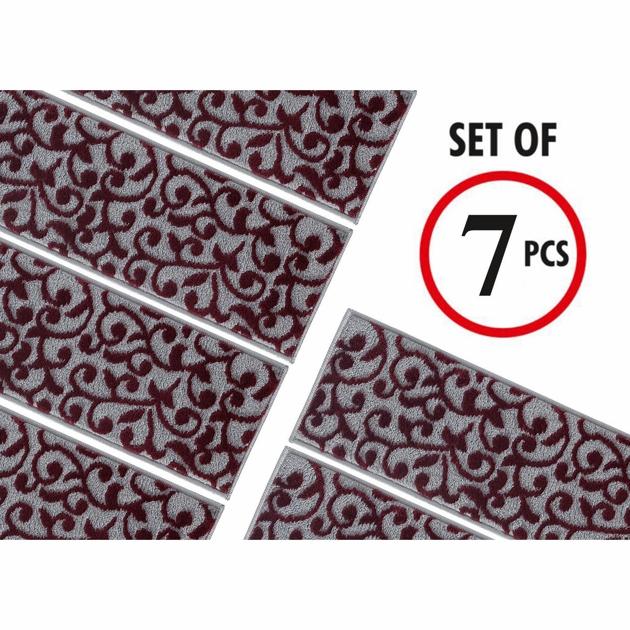 SussexHome Leaves Pattern Stair Treads