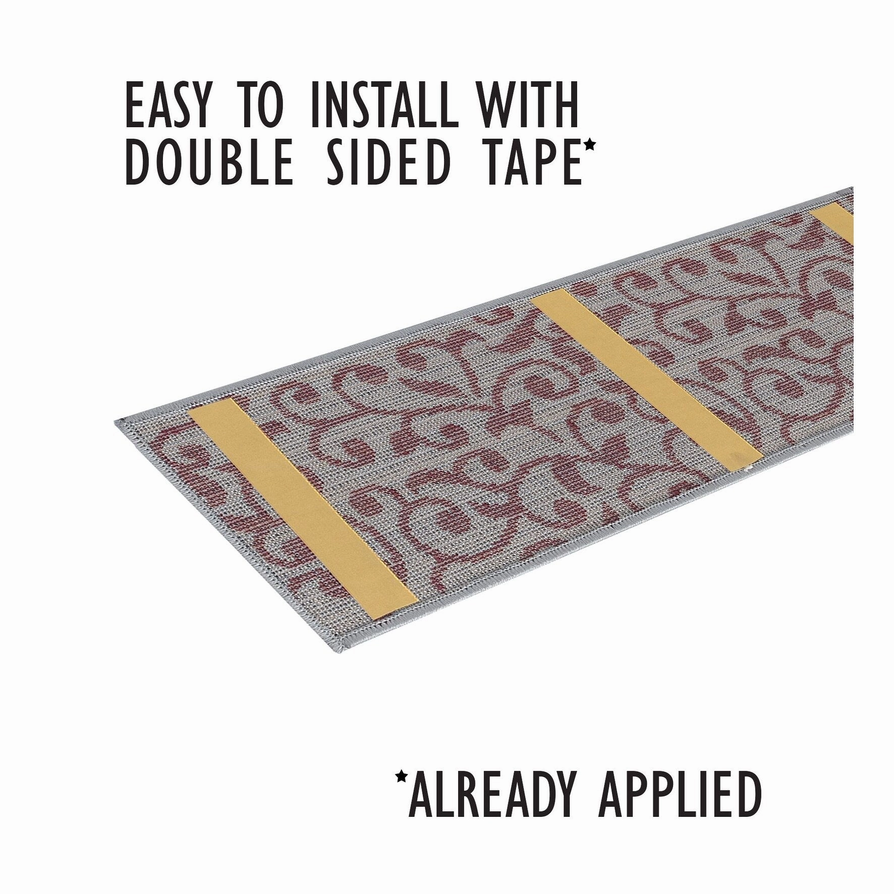SussexHome Leaves Pattern Stair Treads