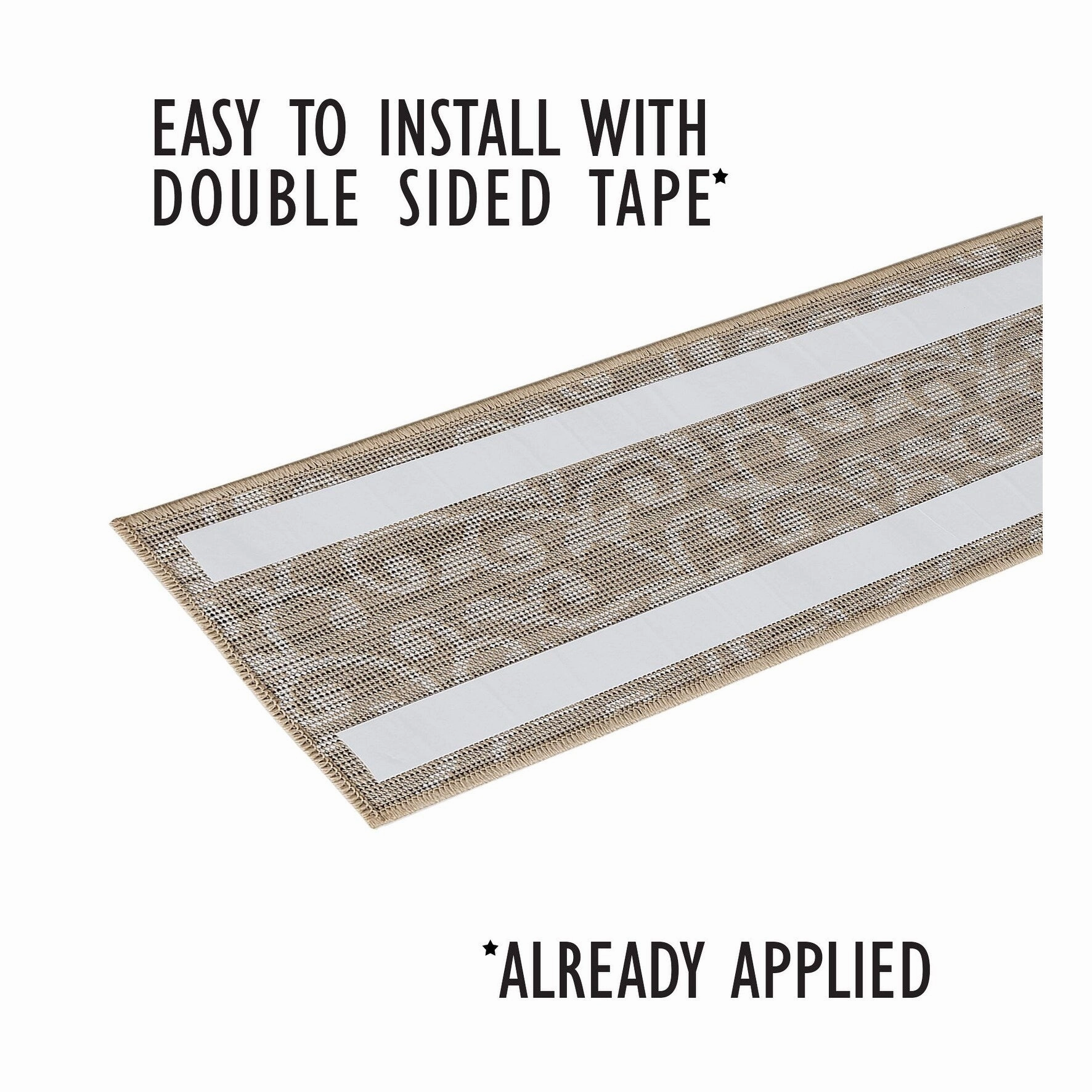 SussexHome Leaves Pattern Stair Treads