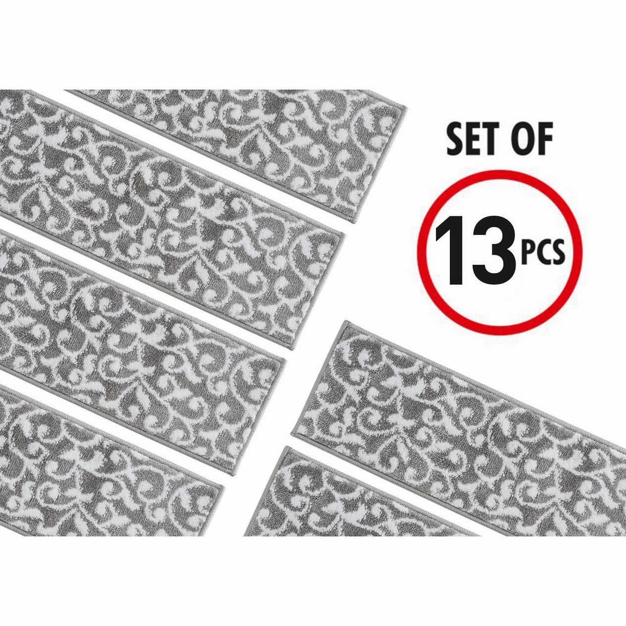 SussexHome Leaves Pattern Stair Treads