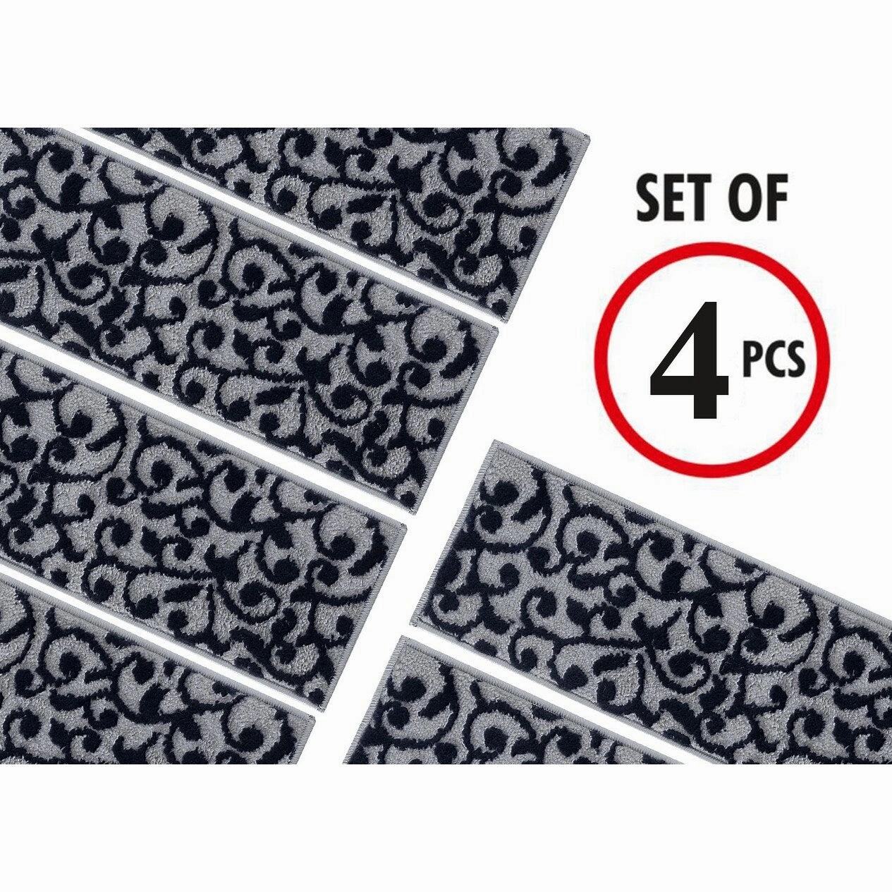 SussexHome Leaves Pattern Stair Treads