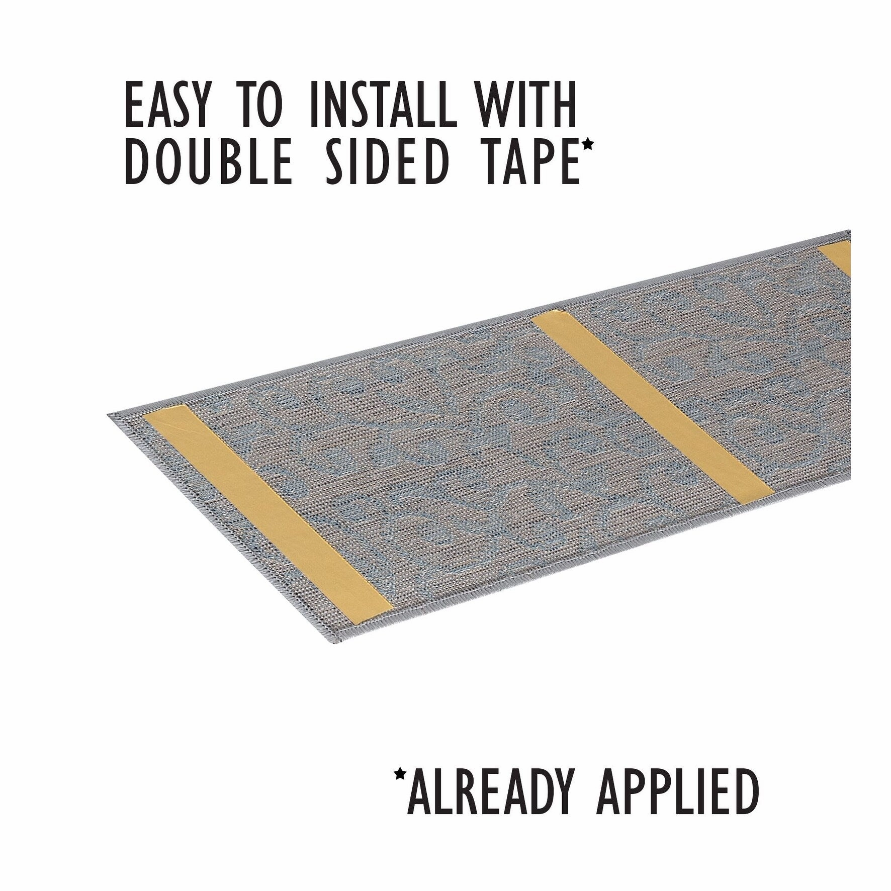 SussexHome Leaves Pattern Stair Treads