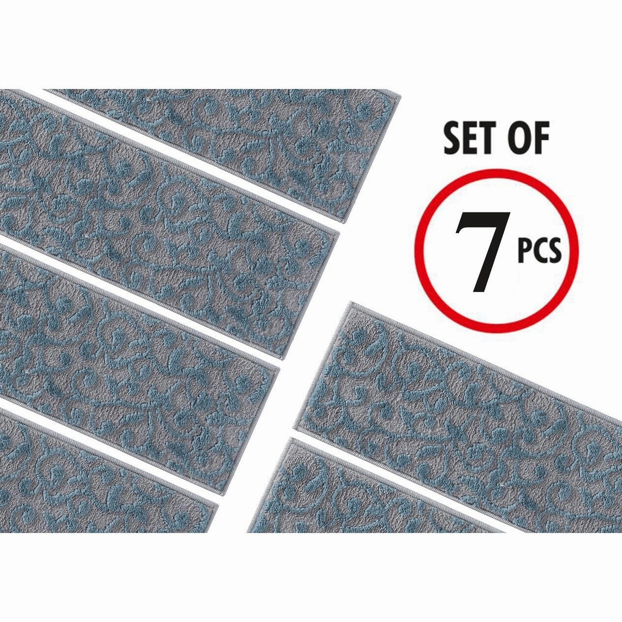 SussexHome Leaves Pattern Stair Treads