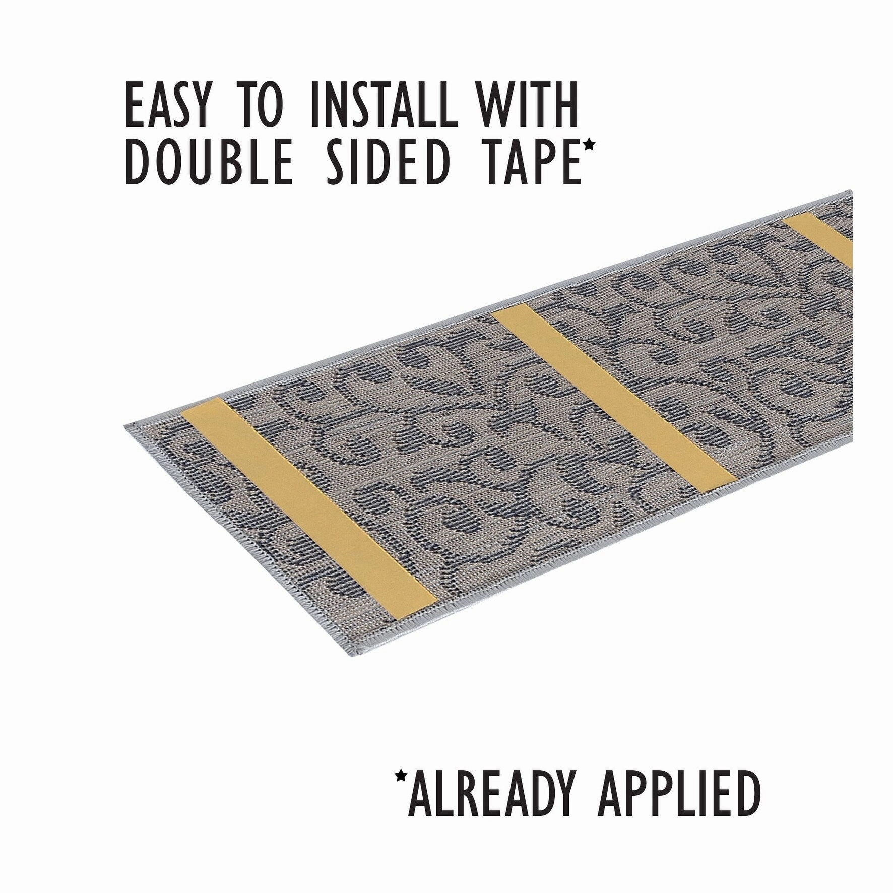 SussexHome Leaves Pattern Stair Treads