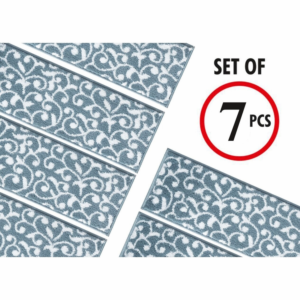 SussexHome Leaves Pattern Stair Treads