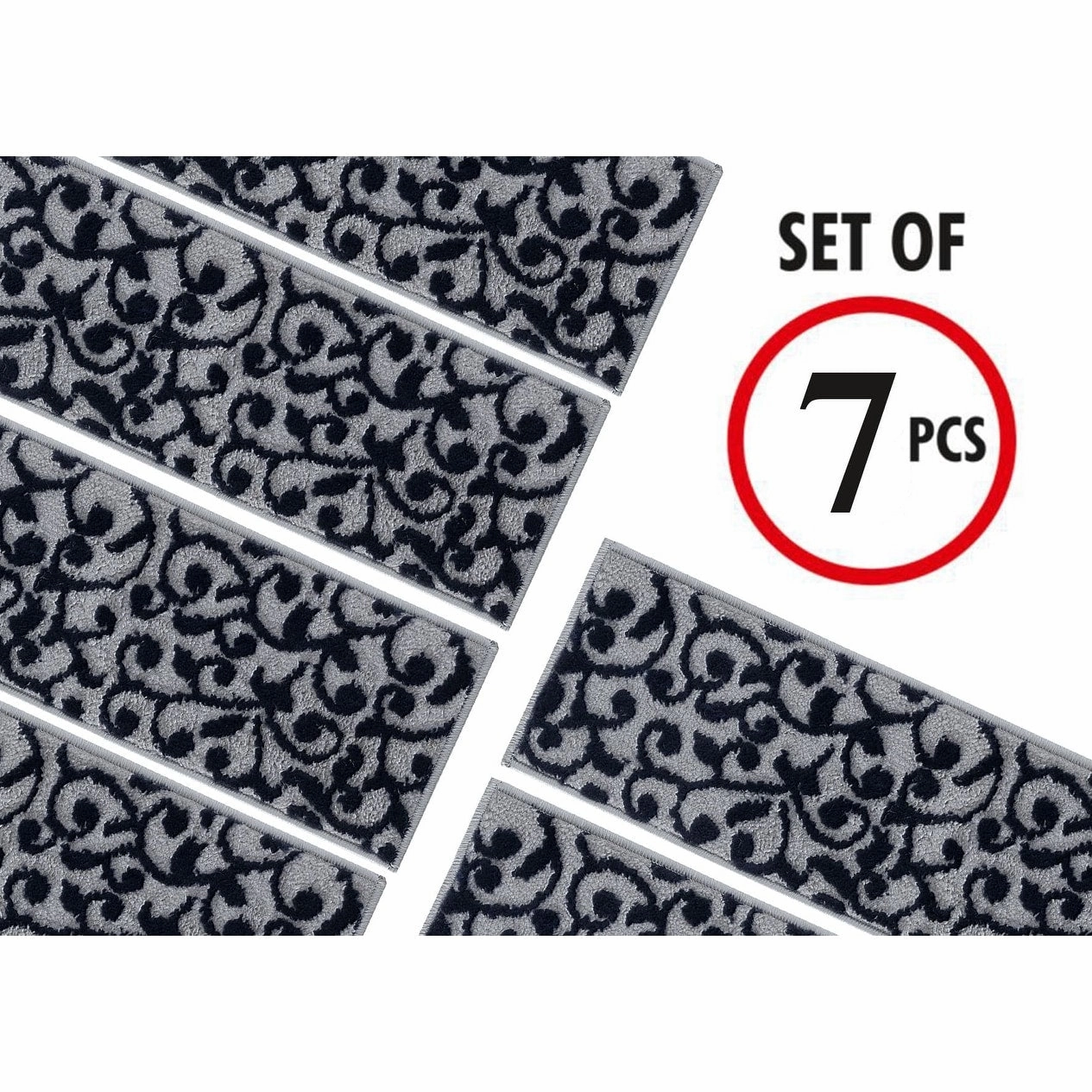 SussexHome Leaves Pattern Stair Treads