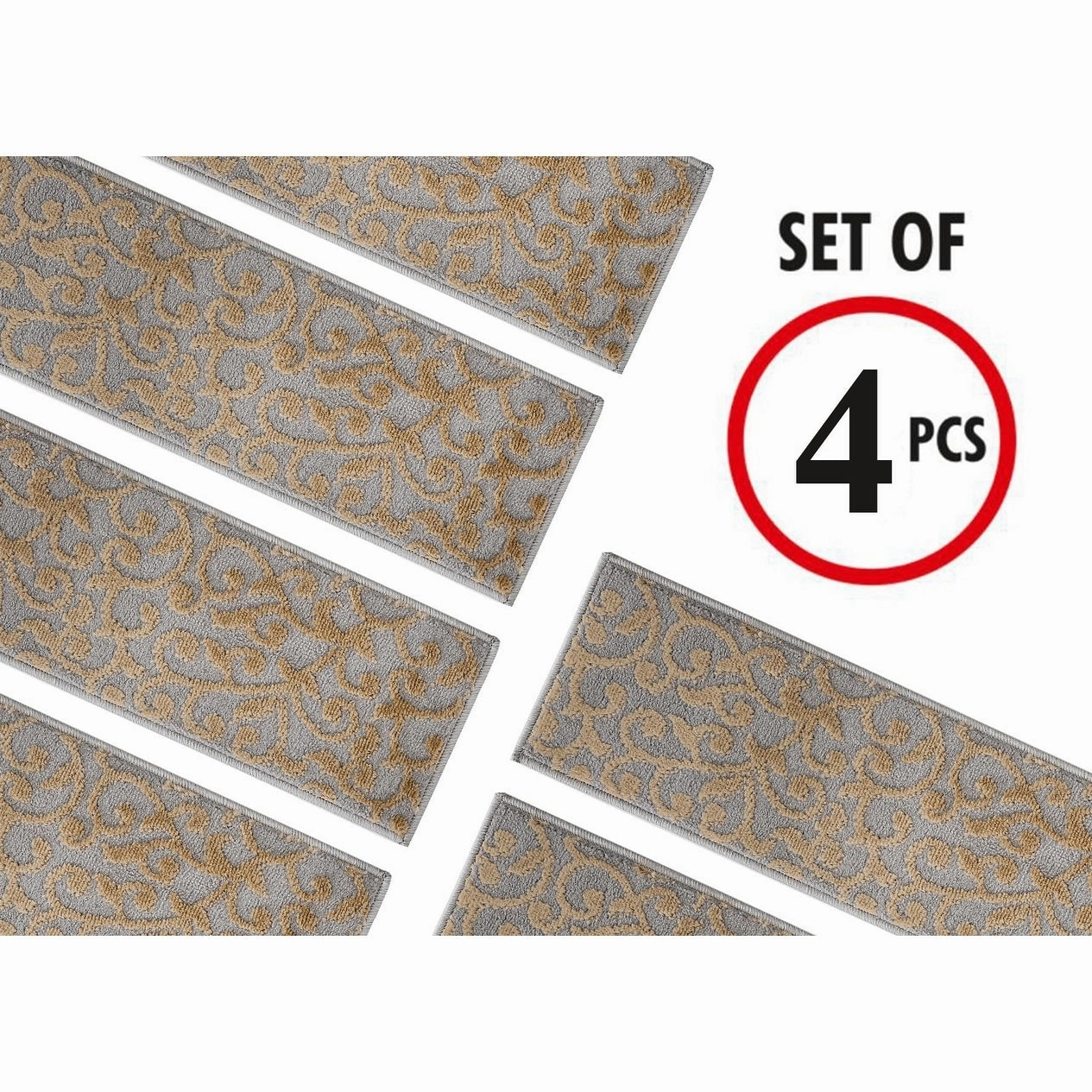 SussexHome Leaves Pattern Stair Treads