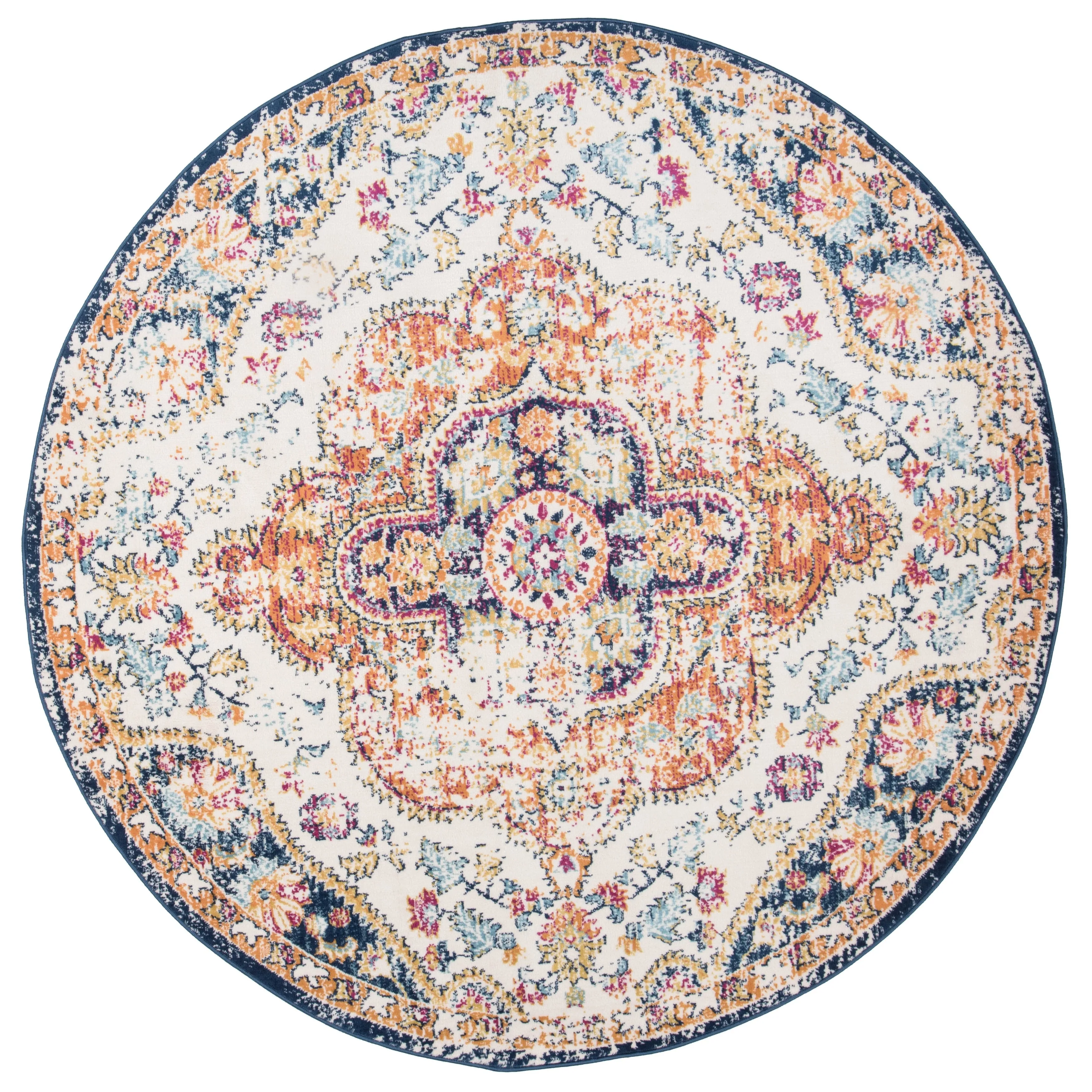 The Curated Nomad Sunset Distressed Vintage Bohemian Rug