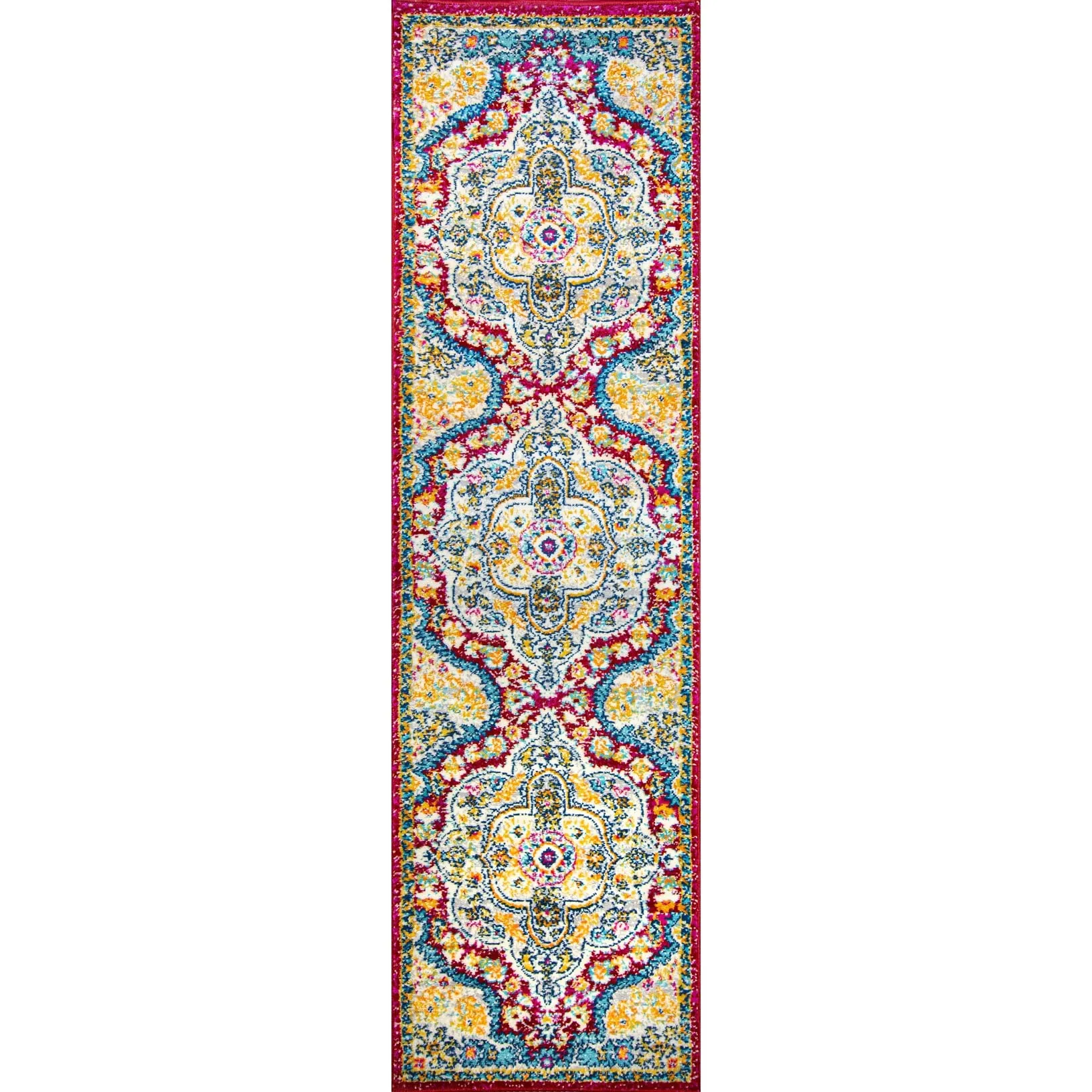 The Curated Nomad Sunset Distressed Vintage Bohemian Rug