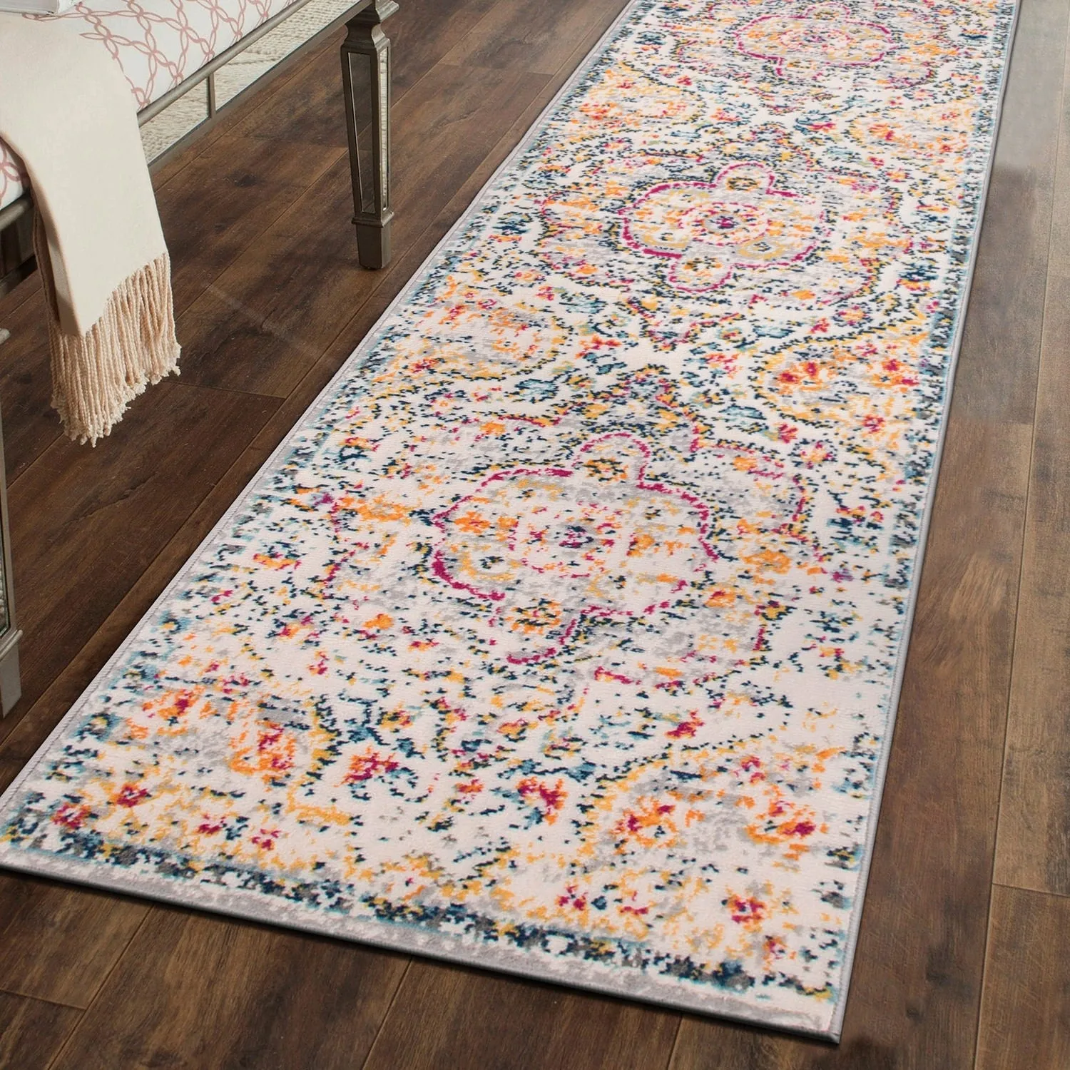 The Curated Nomad Sunset Distressed Vintage Bohemian Rug