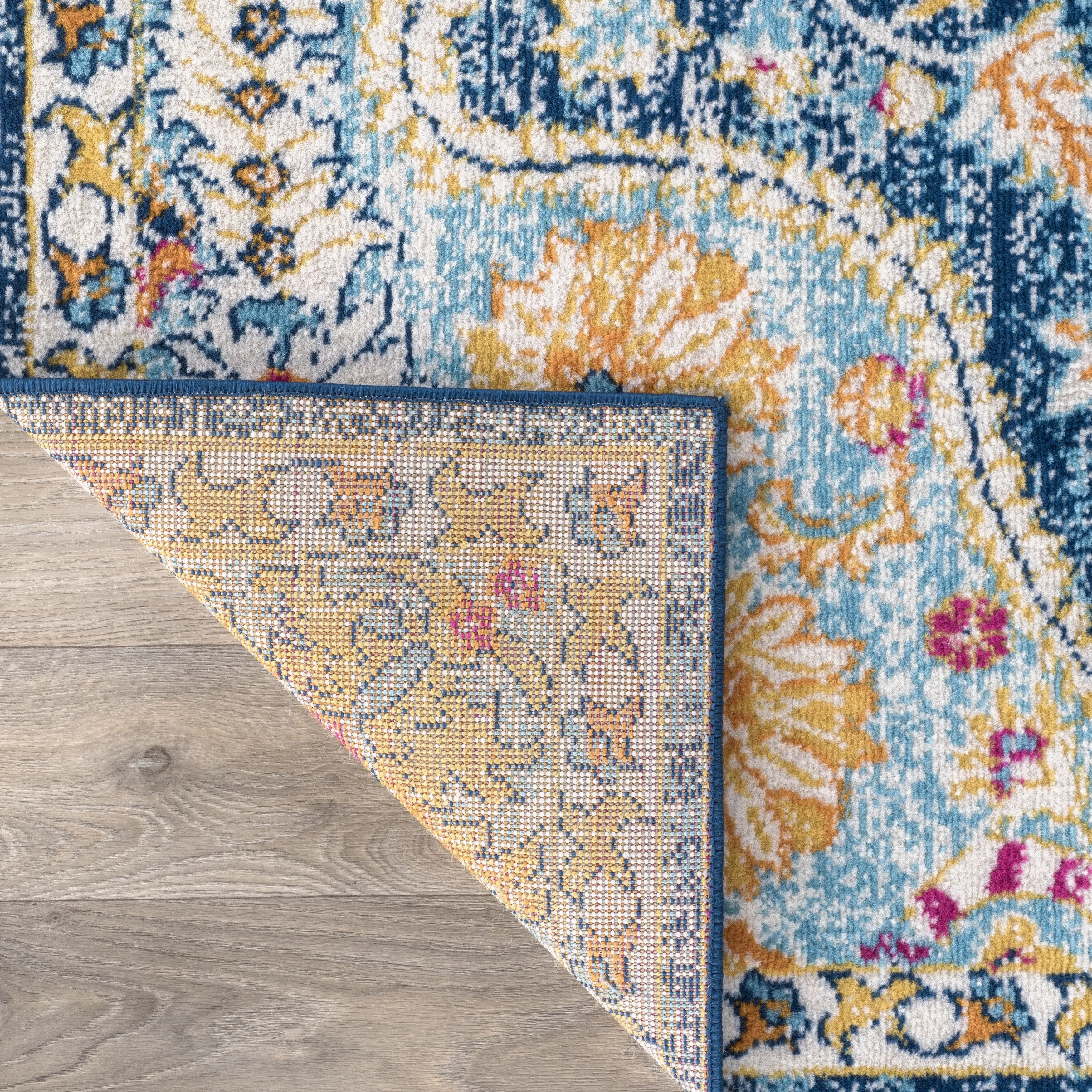 The Curated Nomad Sunset Distressed Vintage Bohemian Rug