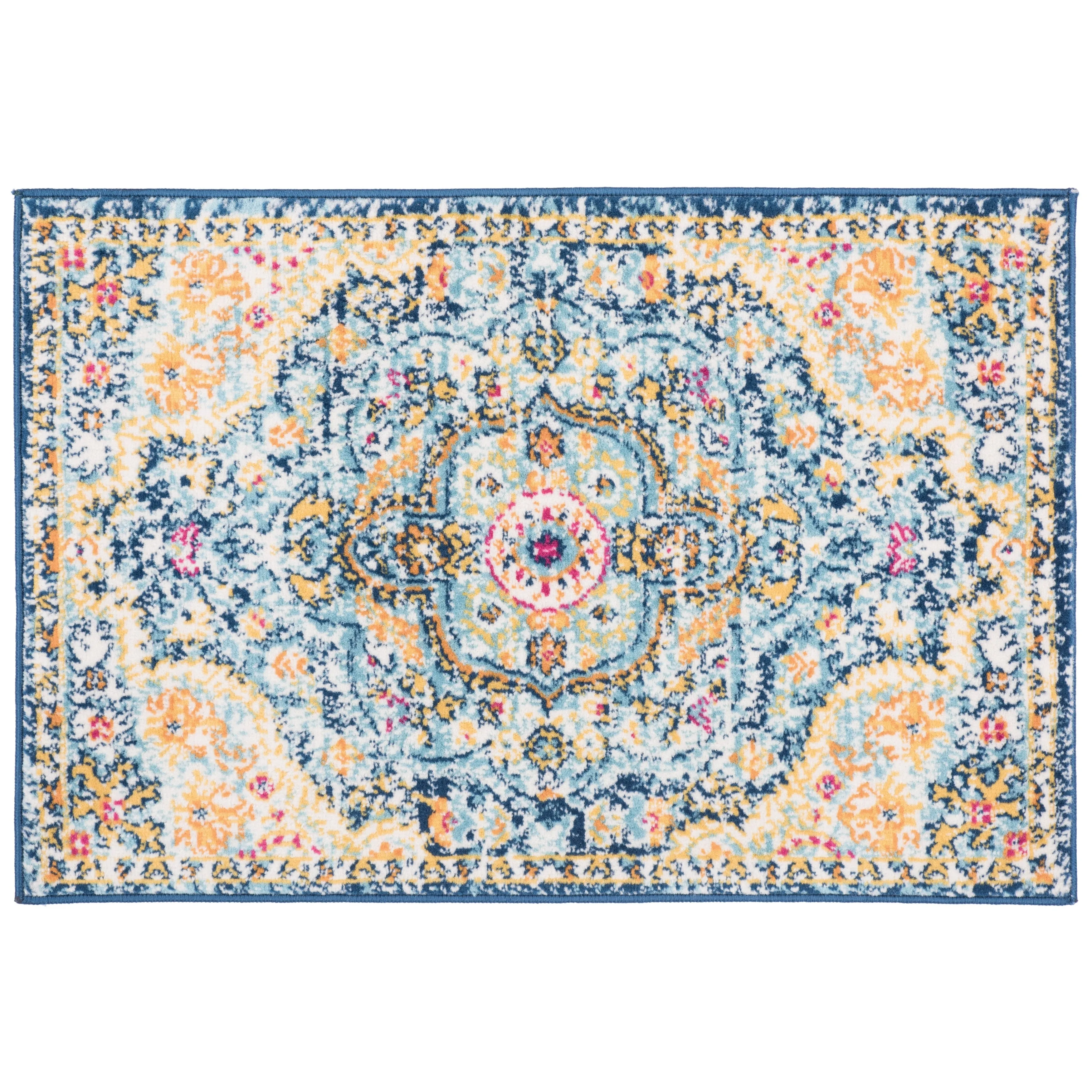 The Curated Nomad Sunset Distressed Vintage Bohemian Rug