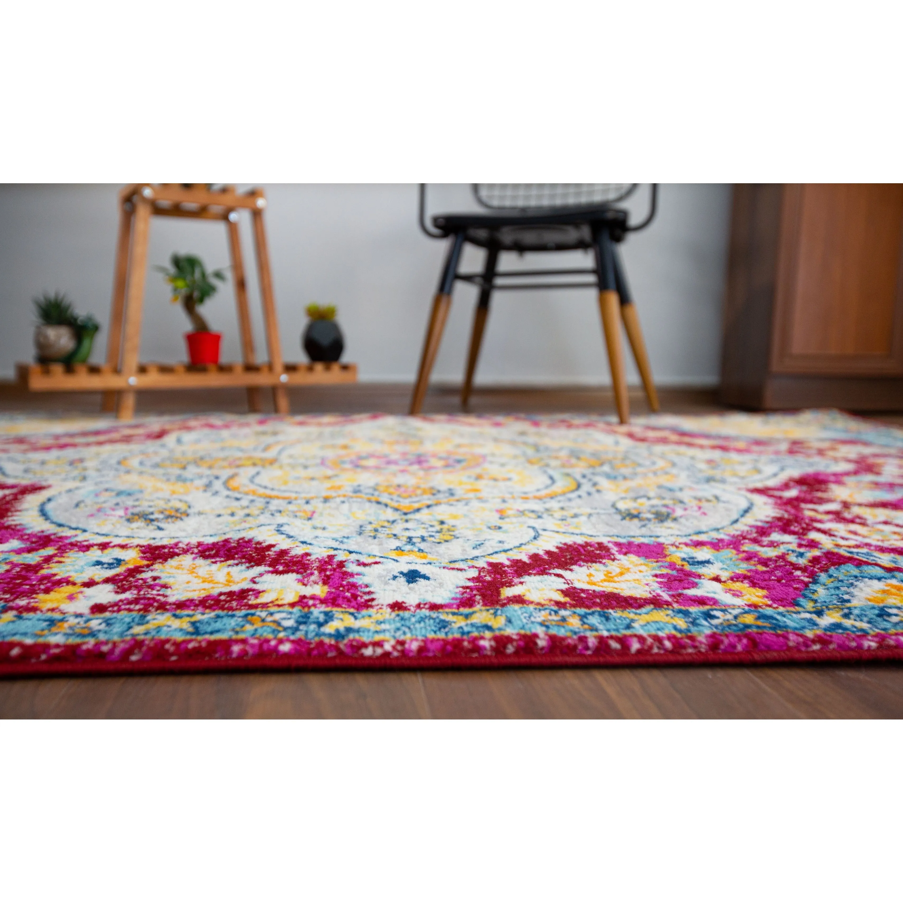 The Curated Nomad Sunset Distressed Vintage Bohemian Rug