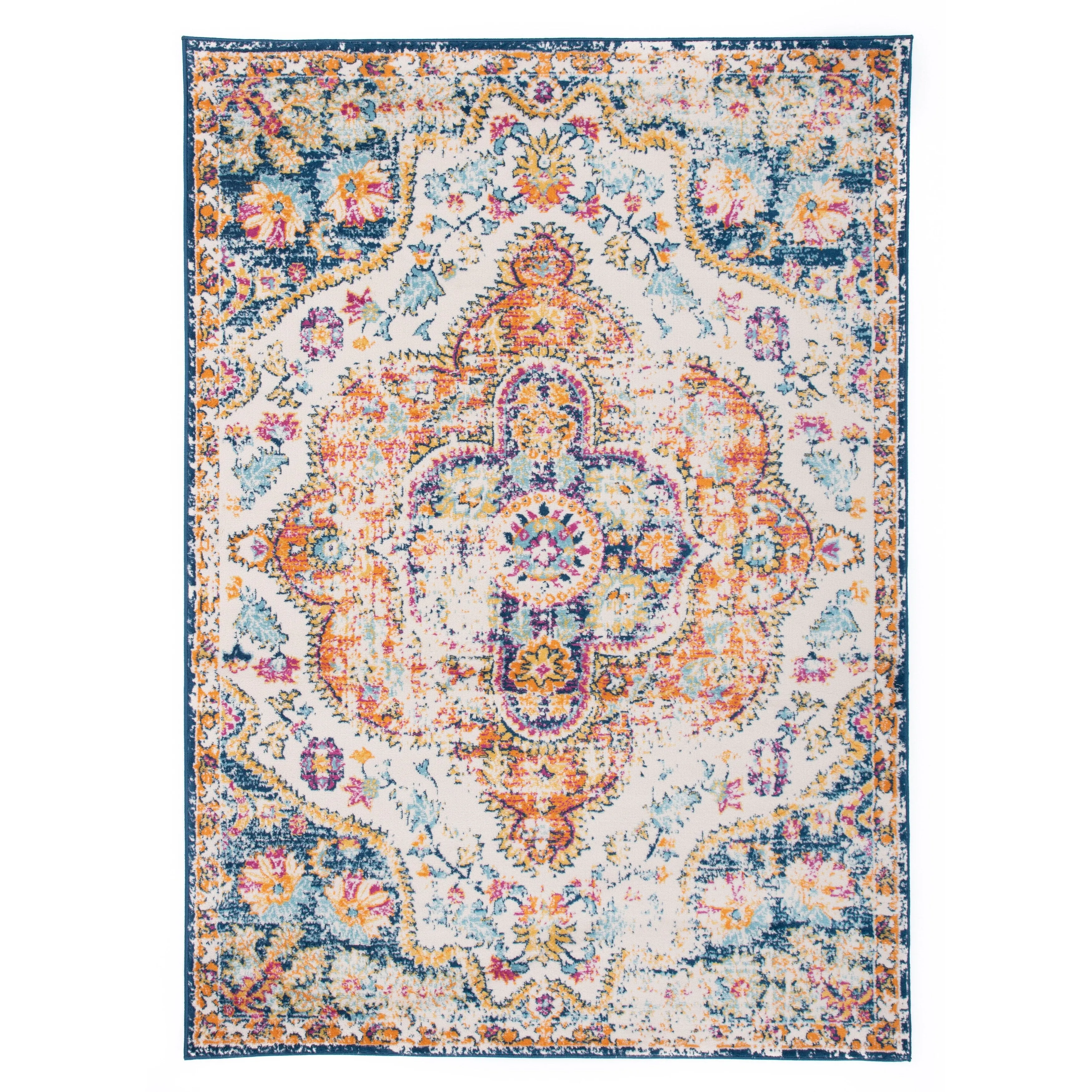 The Curated Nomad Sunset Distressed Vintage Bohemian Rug