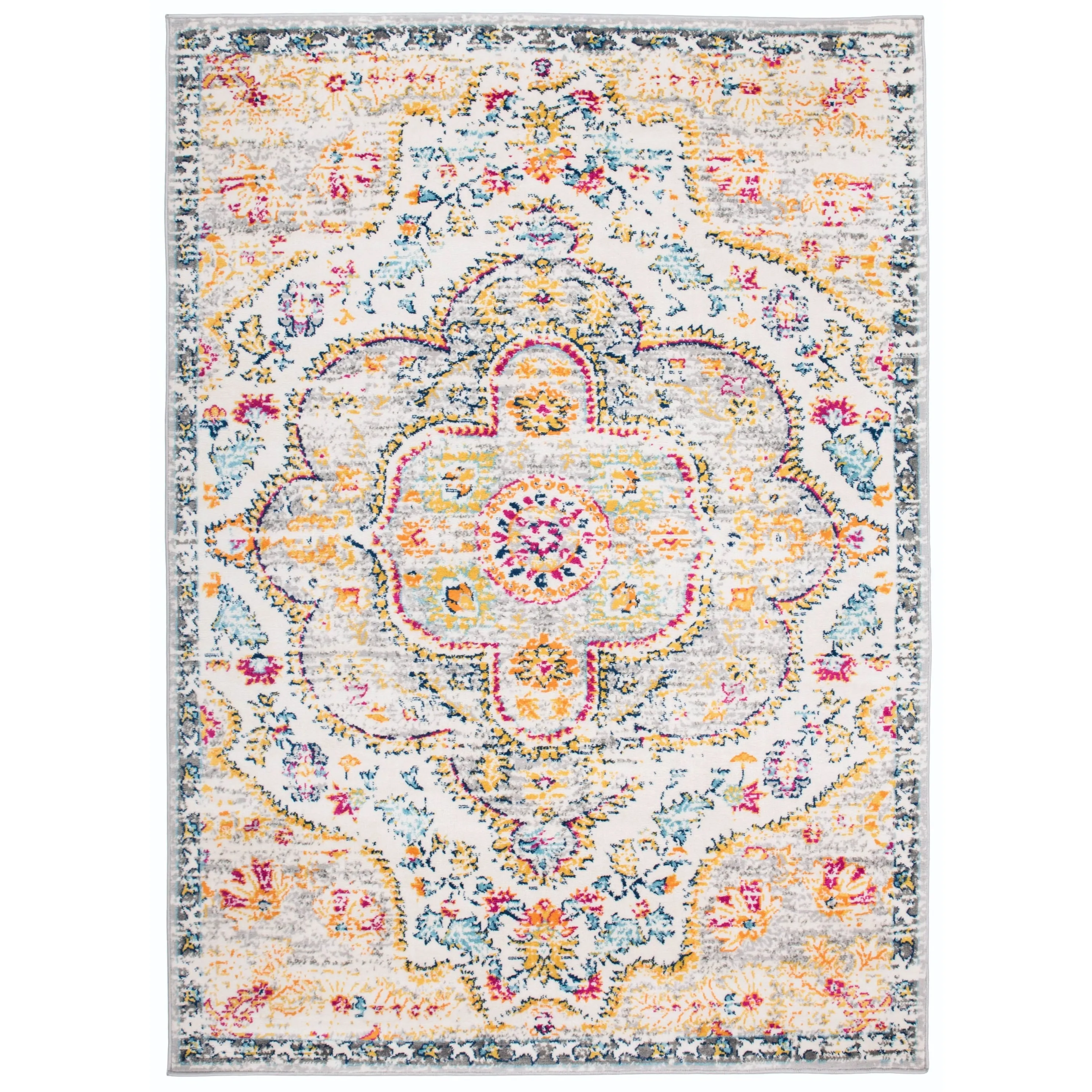 The Curated Nomad Sunset Distressed Vintage Bohemian Rug