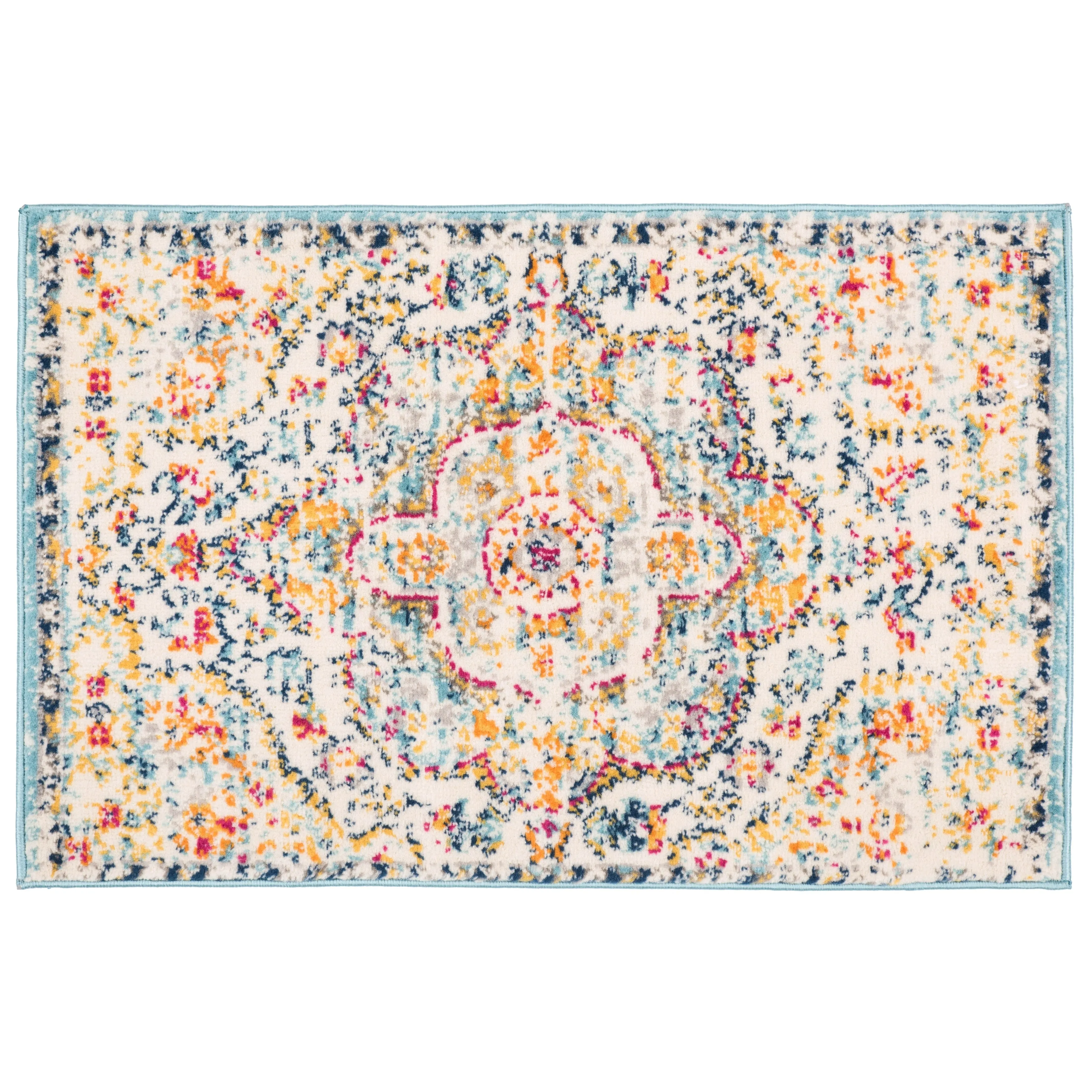 The Curated Nomad Sunset Distressed Vintage Bohemian Rug